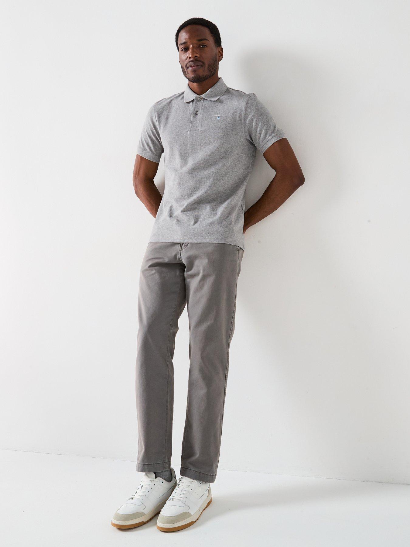 Image 5 of 6 of Barbour Sports Tailored Fit Polo Shirt - Grey