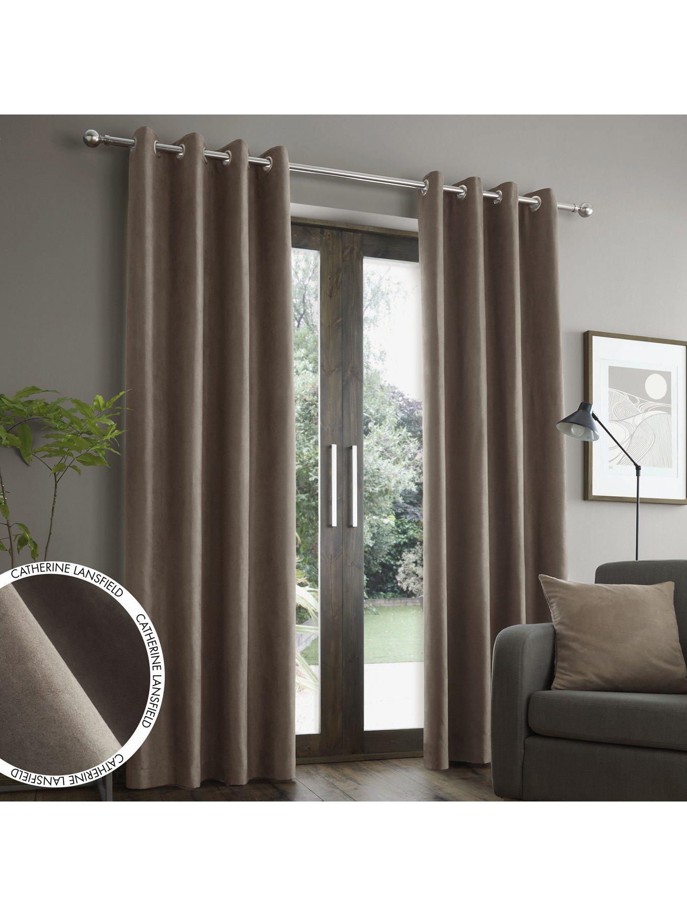 catherine-lansfield-faux-suedenbspeyelet-linednbspcurtains