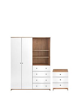 very-home-siena-2-piecenbsppackage-2-door-4-drawer-wardrobenbsp-3-drawer-bedside-chest--nbspoakwhite