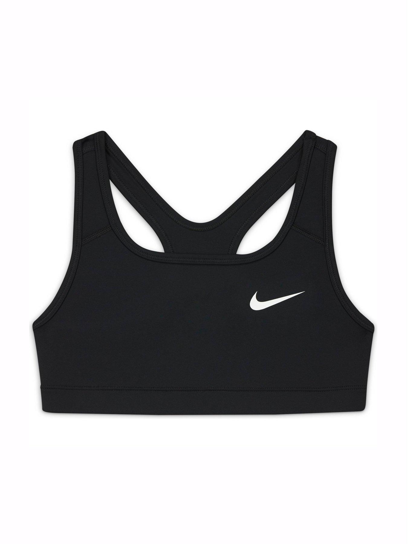 UNDER ARMOUR Girls Crossback Sports Bra - White/Black