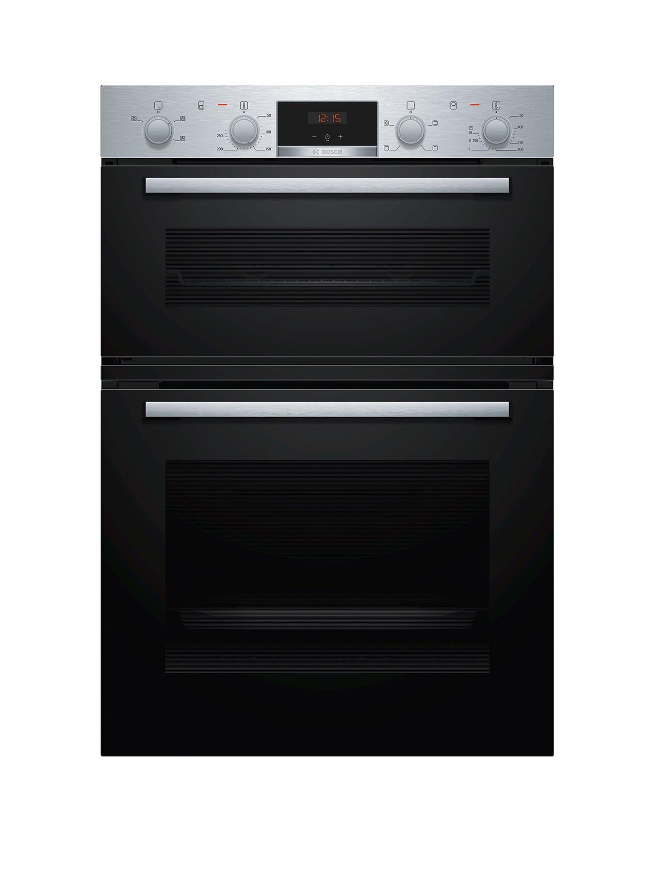 Image 1 of 6 of Bosch Series 2 MHA133BR0B Built-In Double Oven - Stainless Steel and Black