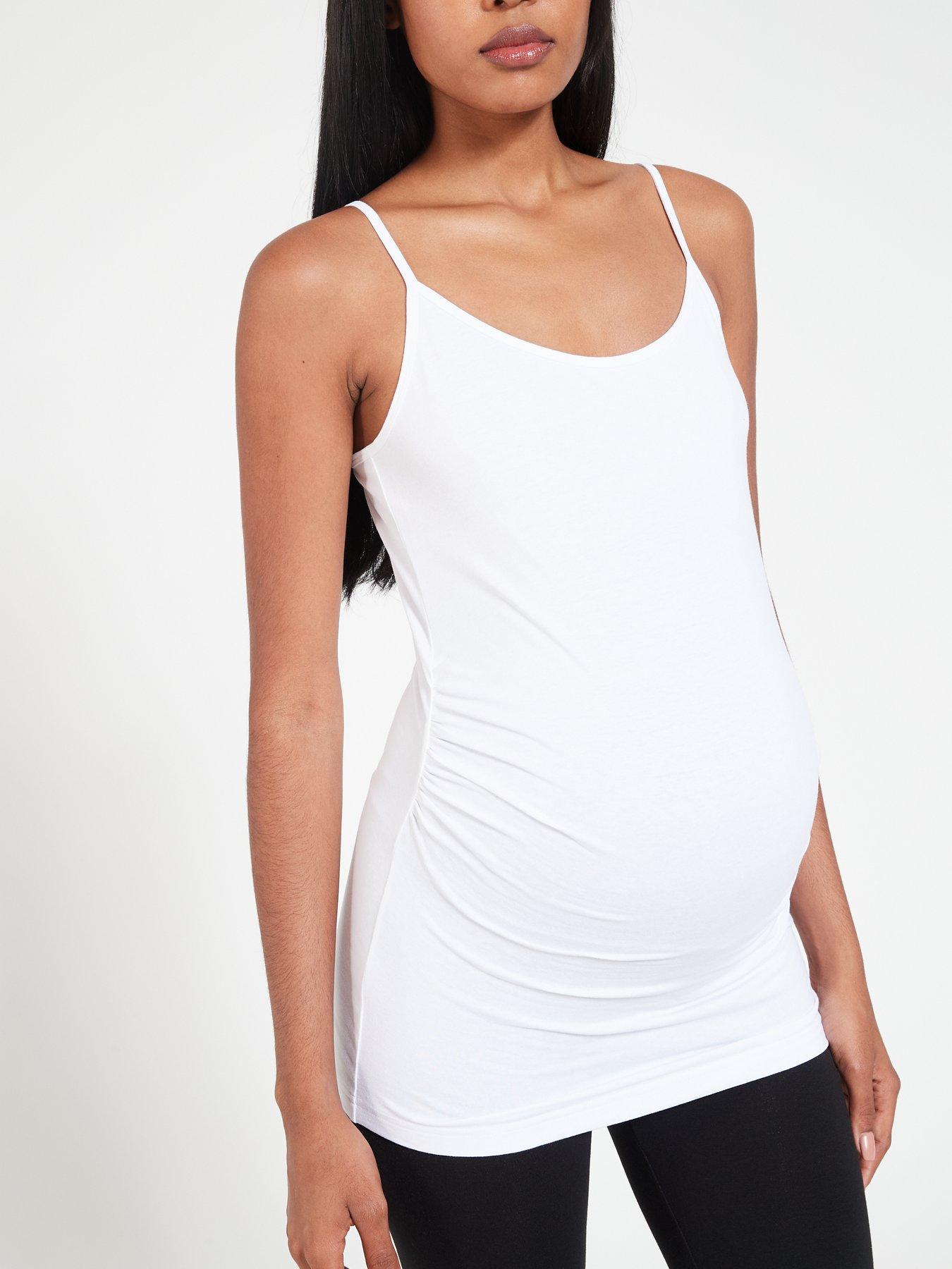 Everyday 3 Pack Maternity Cami - Black/Nude/White