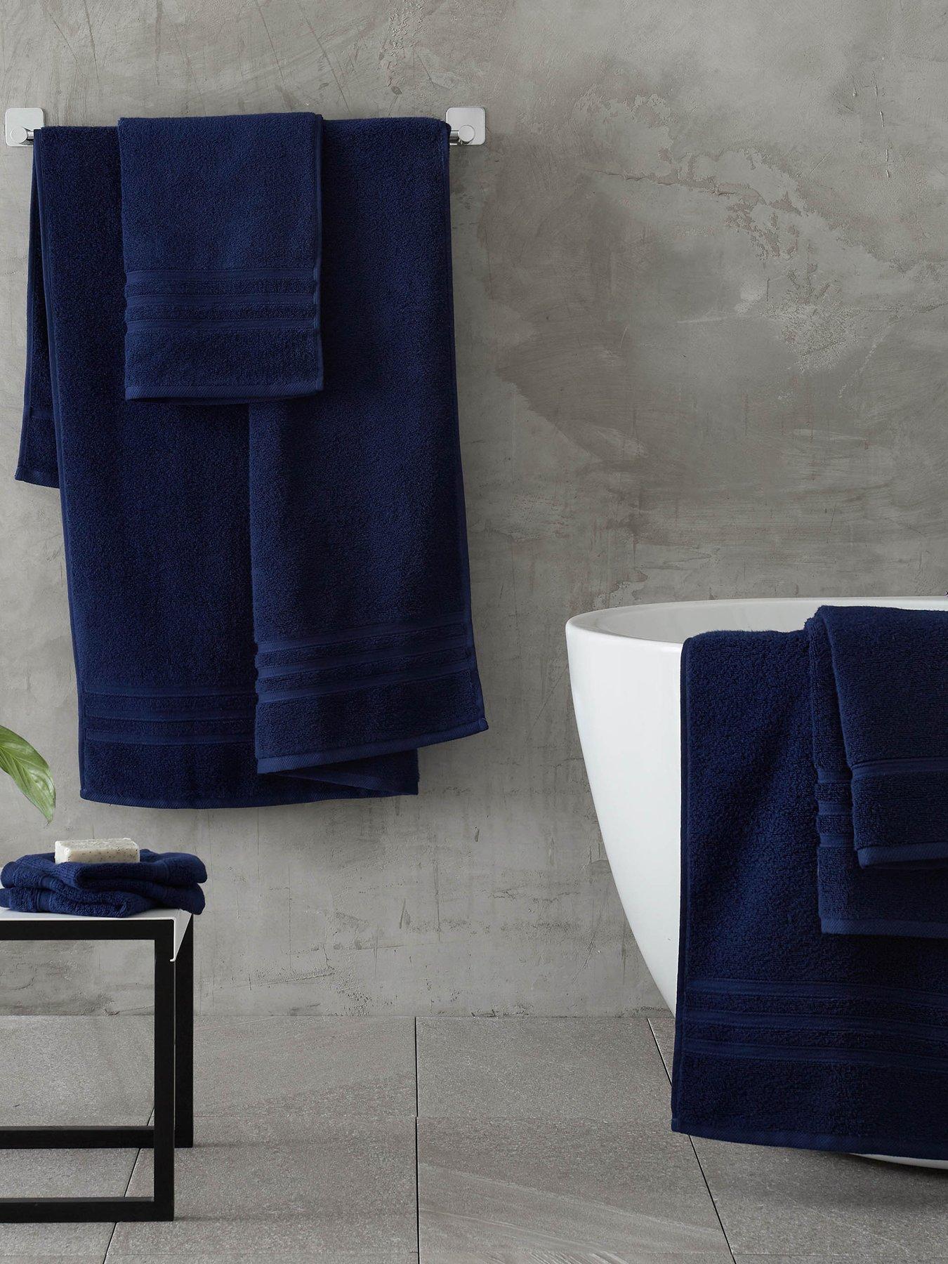 Catherine Lansfield Zero Twist Bath Sheet Pair