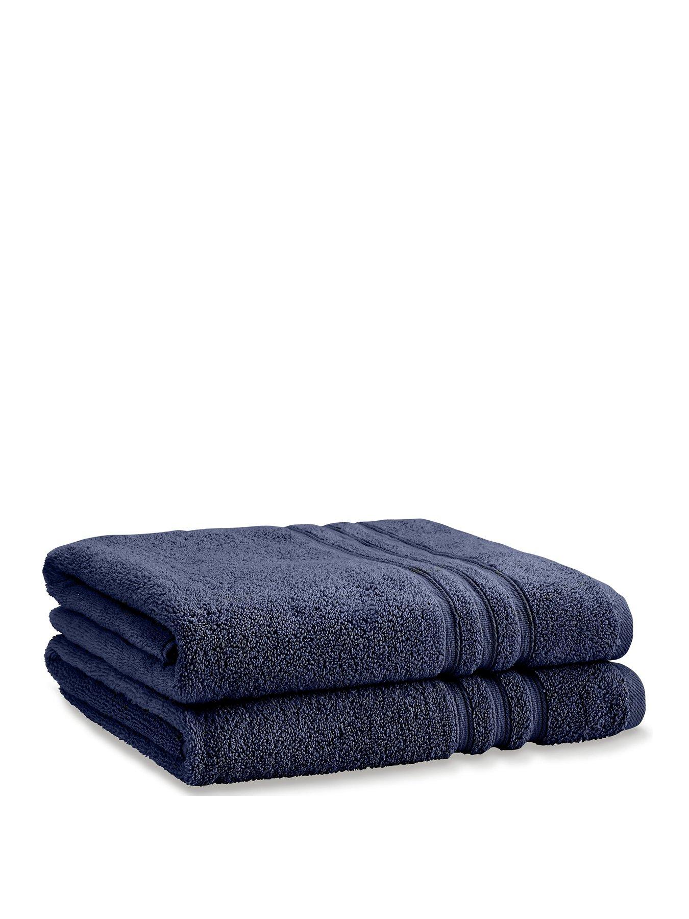 catherine-lansfield-zero-twist-bath-sheets-navy