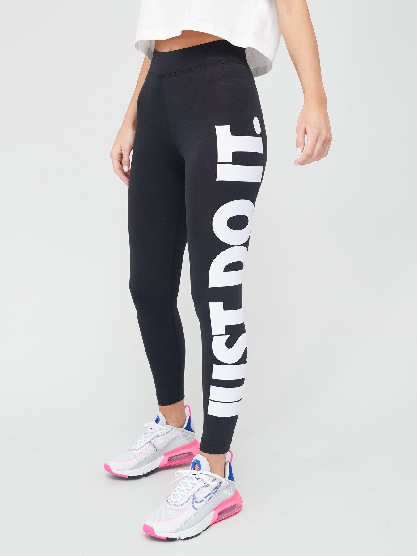 stoeprand Ongedaan maken Fondsen Nike NSW Essential Just Do It Leggings - Black | Very Ireland