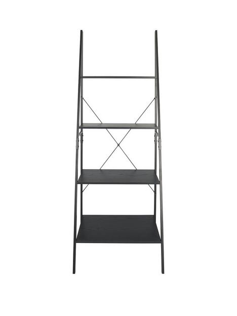 telford-ladder-bookcase-black