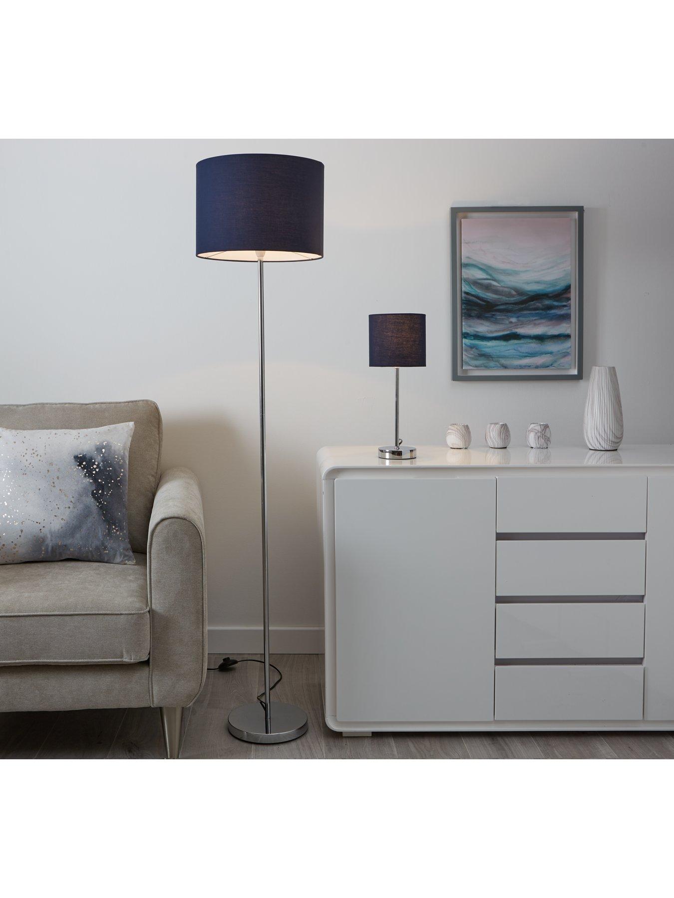 The Very Collection Langley Floor Lamp - Navy