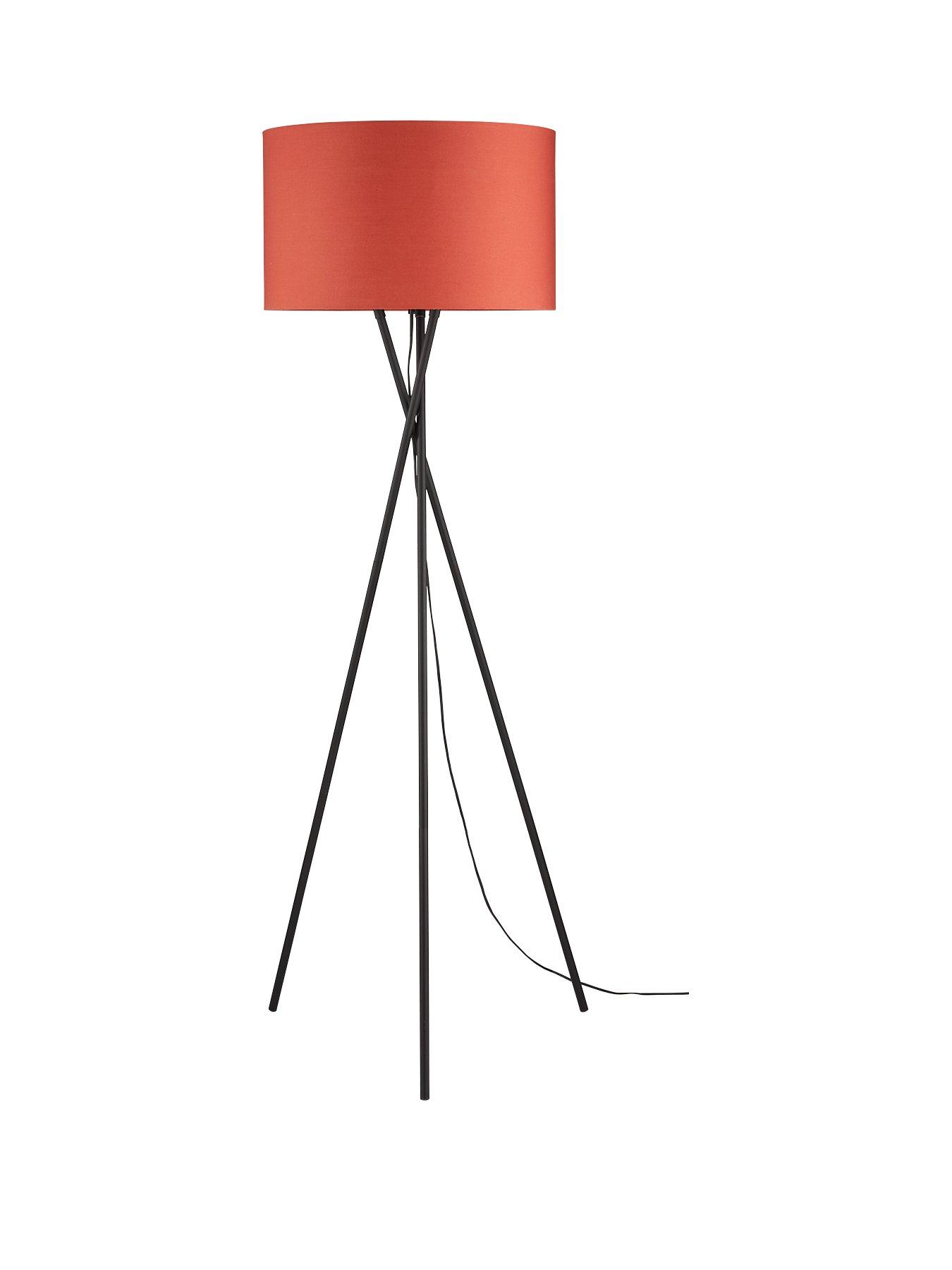 Orange floor shop lamp