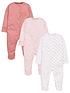 mini-v-by-very-baby-girls-3-pack-essentialsnbspsleepsuits-pinkfront