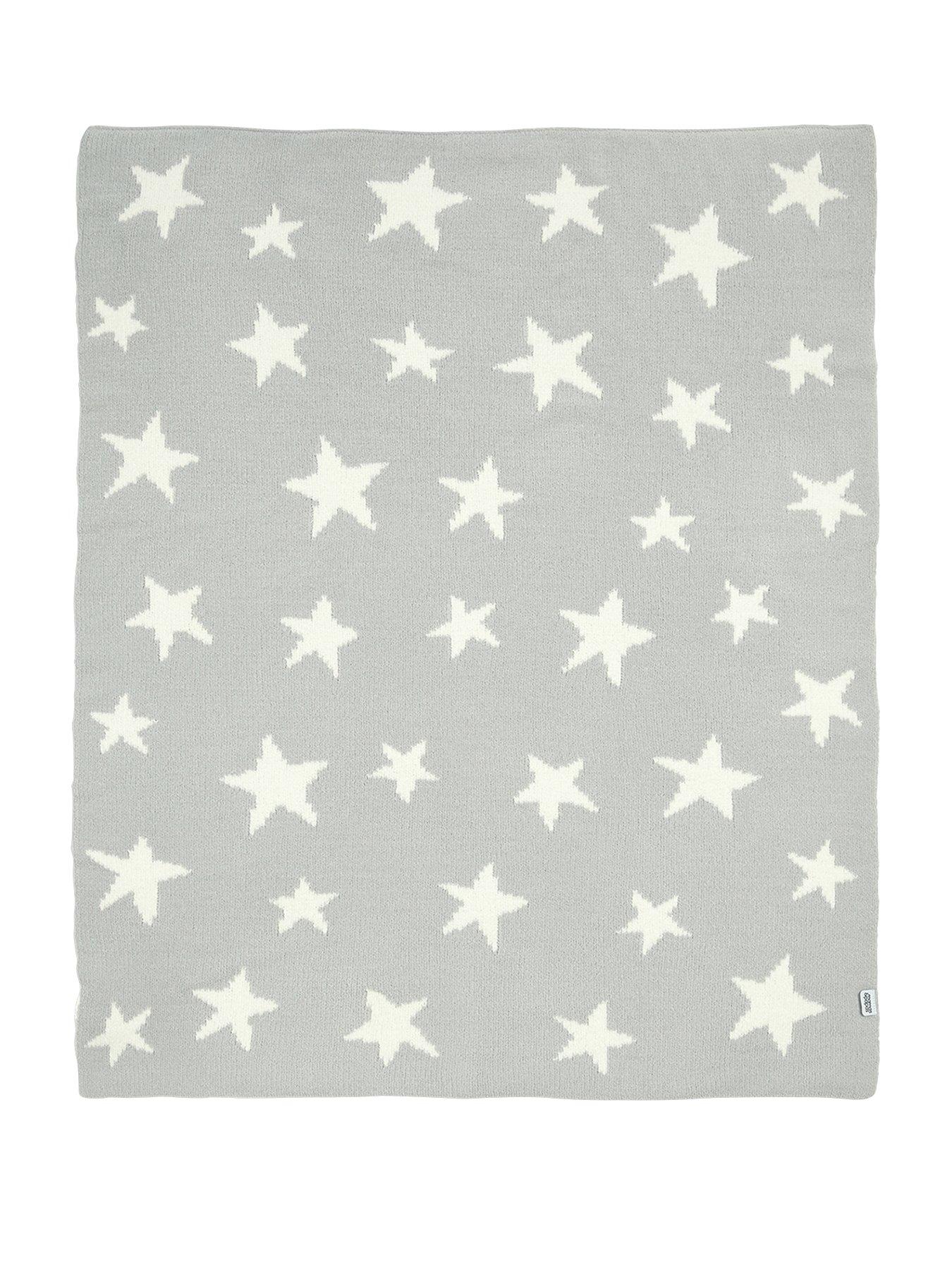 Image 2 of 2 of Mamas & Papas Chenille Blanket - Grey Star