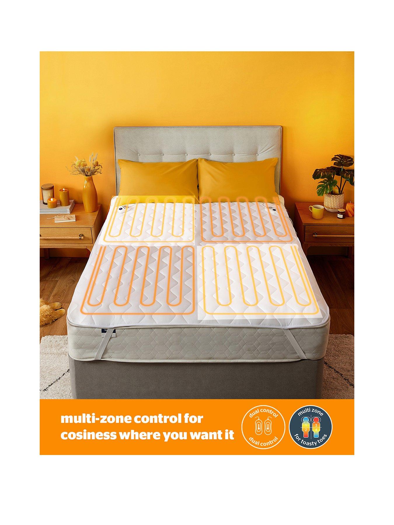 Image 2 of 7 of Silentnight Comfort Control Double Heated Mattress Topper - White
