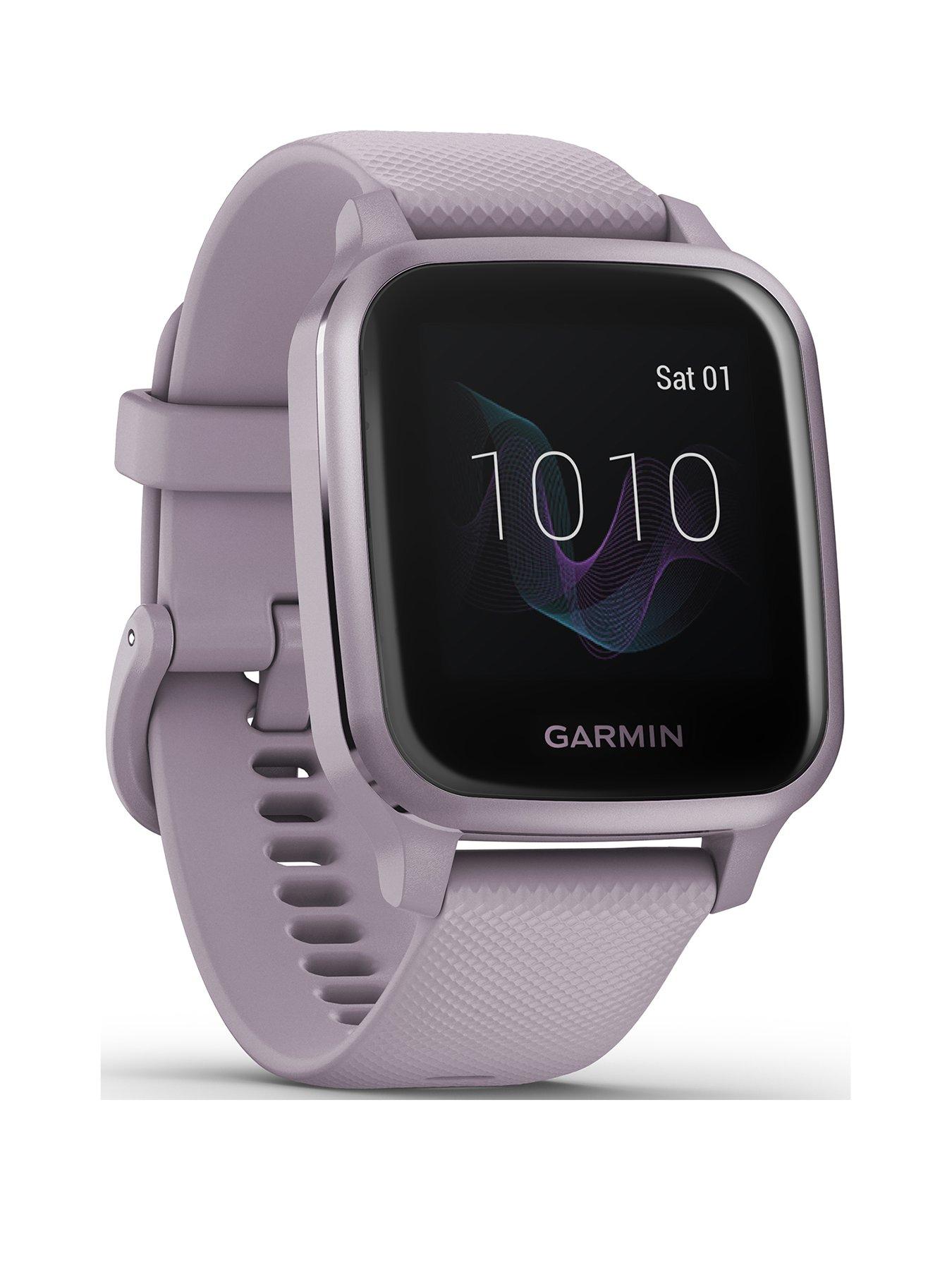 Garmin Vivoactive 4S Smaller-Sized GPS Smartwatch Features Music Body  Energy Monitoring Pulse Ox Sensor Animated On-Screen  Workouts 5 ATM Water Rating Light Gold with Light Pink Band  