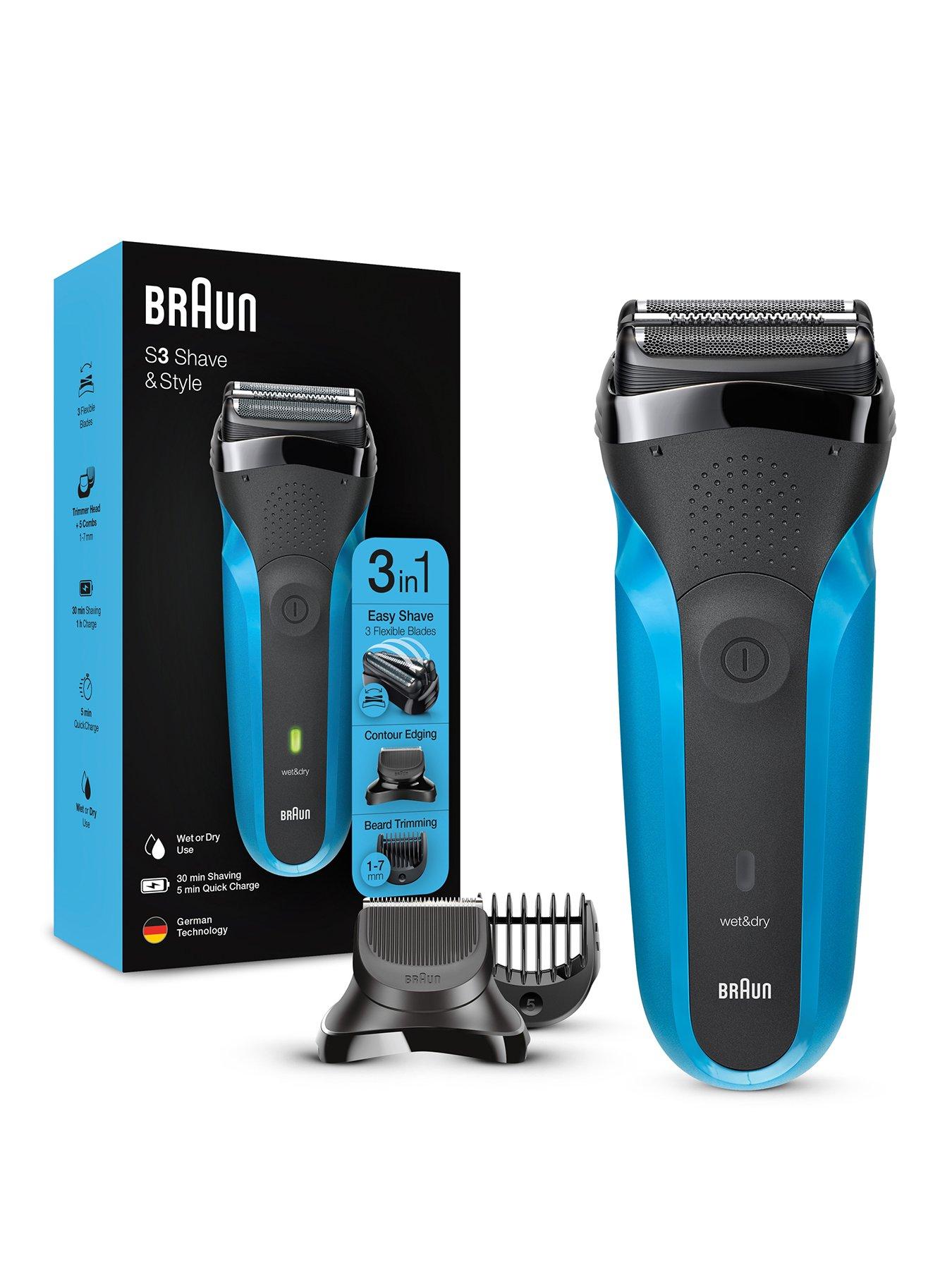 braun-s3-shavenbspampnbspstyle-310bt-electric-shaver-wet-amp-dry-razor-for-menfront