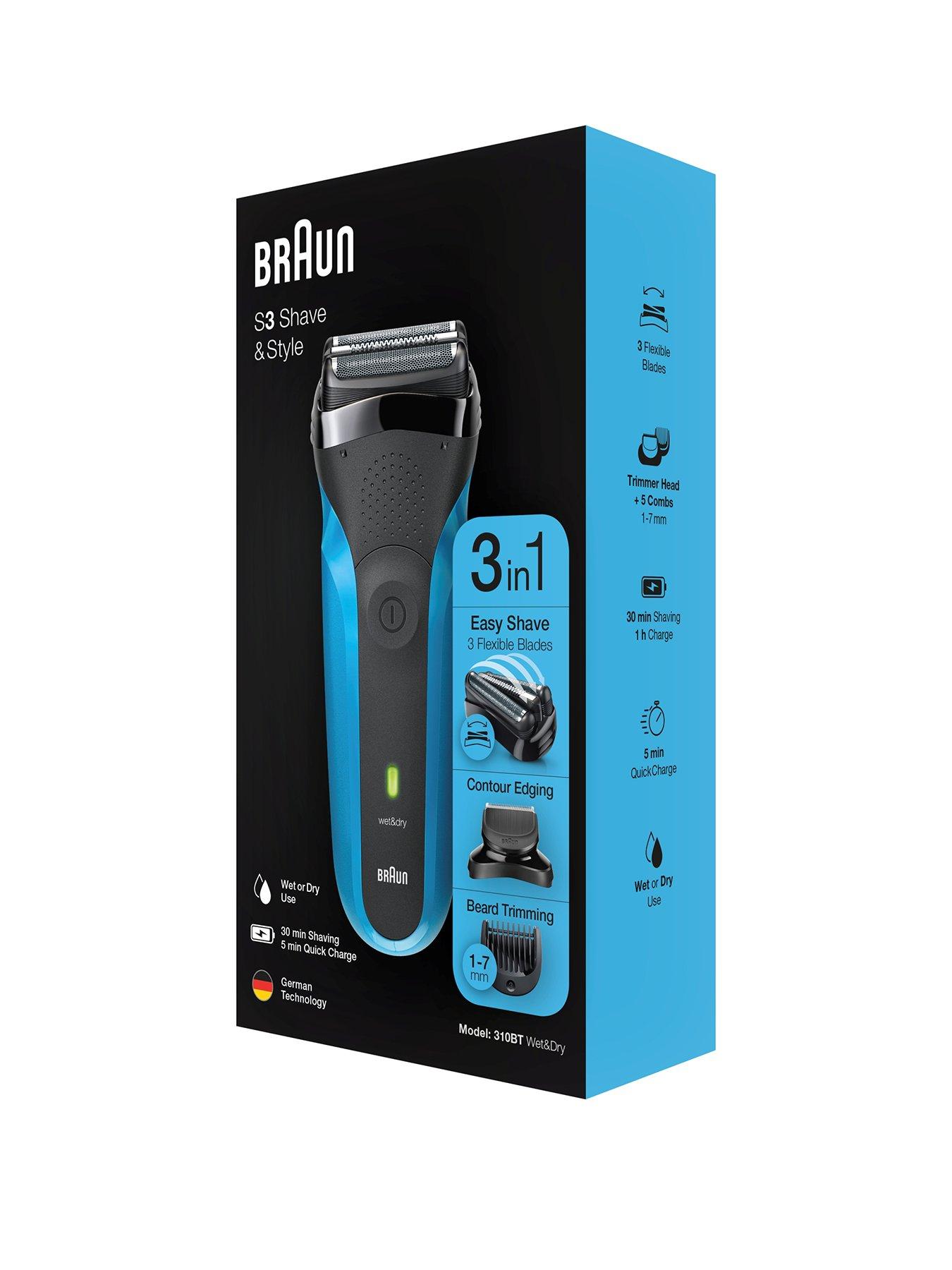 braun-s3-shavenbspampnbspstyle-310bt-electric-shaver-wet-amp-dry-razor-for-menstillFront