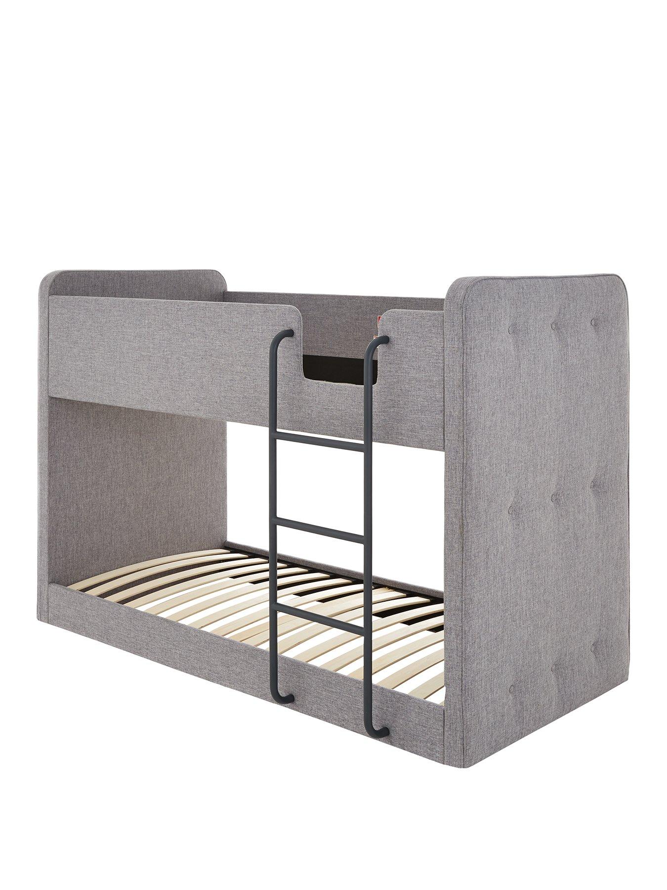 very-home-charlie-fabric-bunk-bed-with-mattress-options-buy-and-savenbsp--greyback