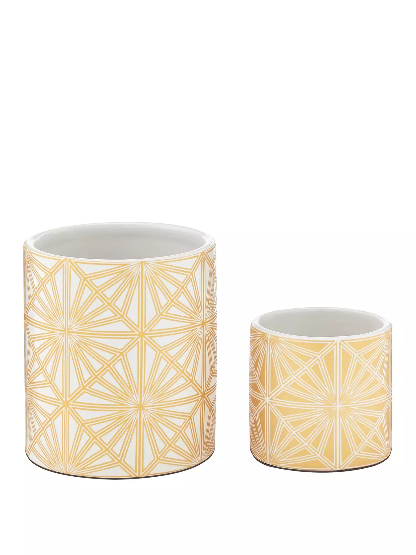 prod1090295085: Set of 2 Gold Foil Candle/Plant Holders