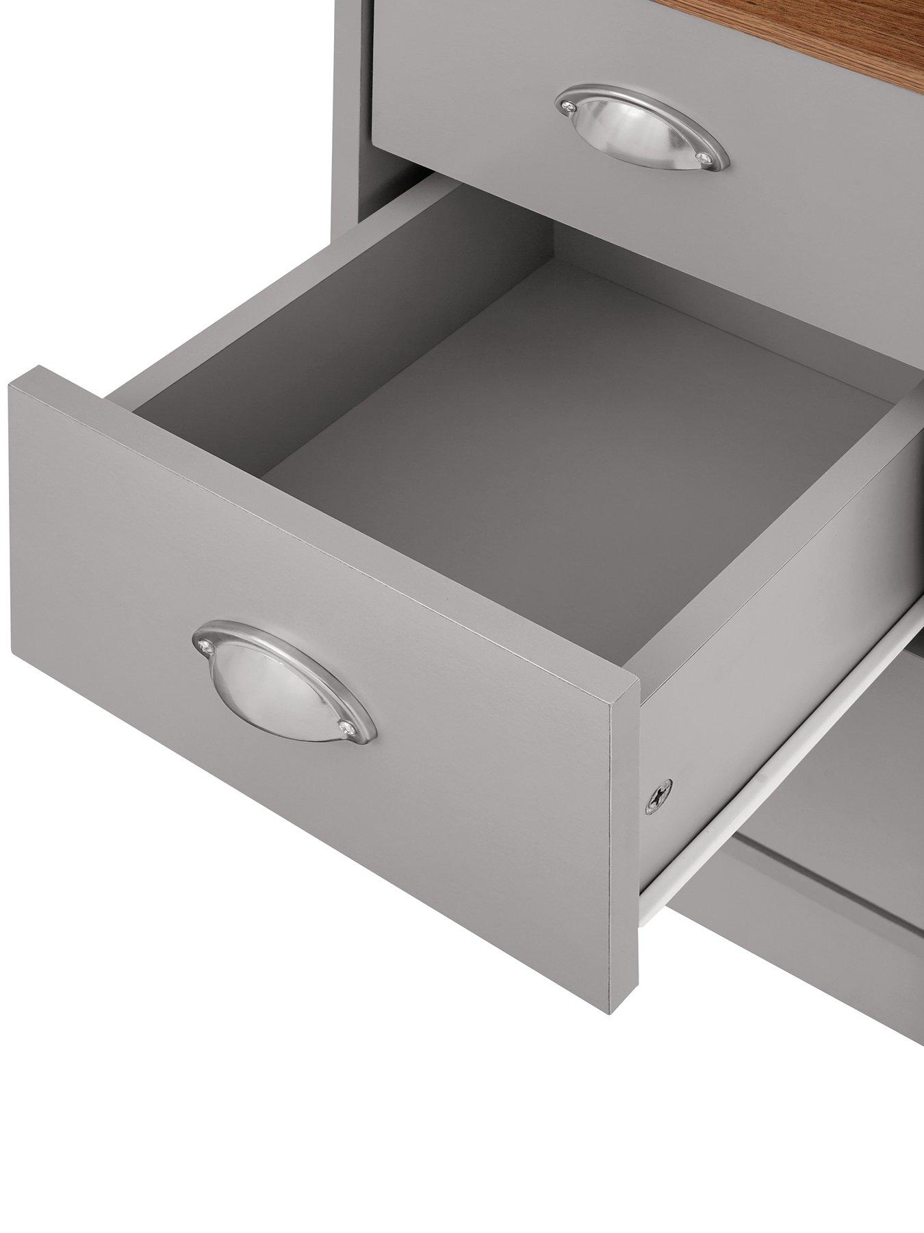 Image 4 of 6 of Very Home Atlanta High Sleeper with Desk, Drawers and Wardrobe with Mattress Options (Buy and SAVE!) - Grey