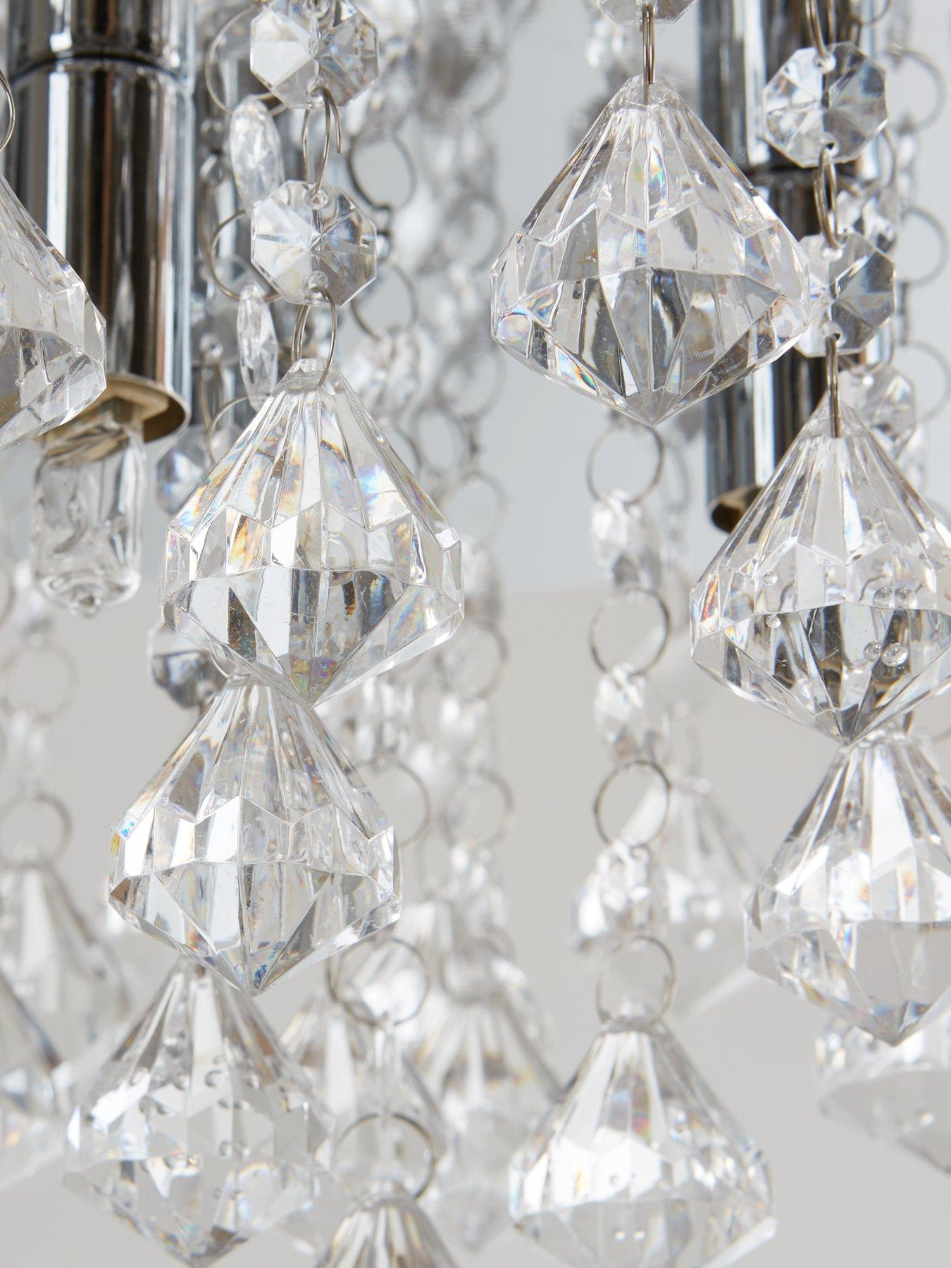 Image 3 of 5 of The Very Collection Maya Diamond Flush Light Fitting