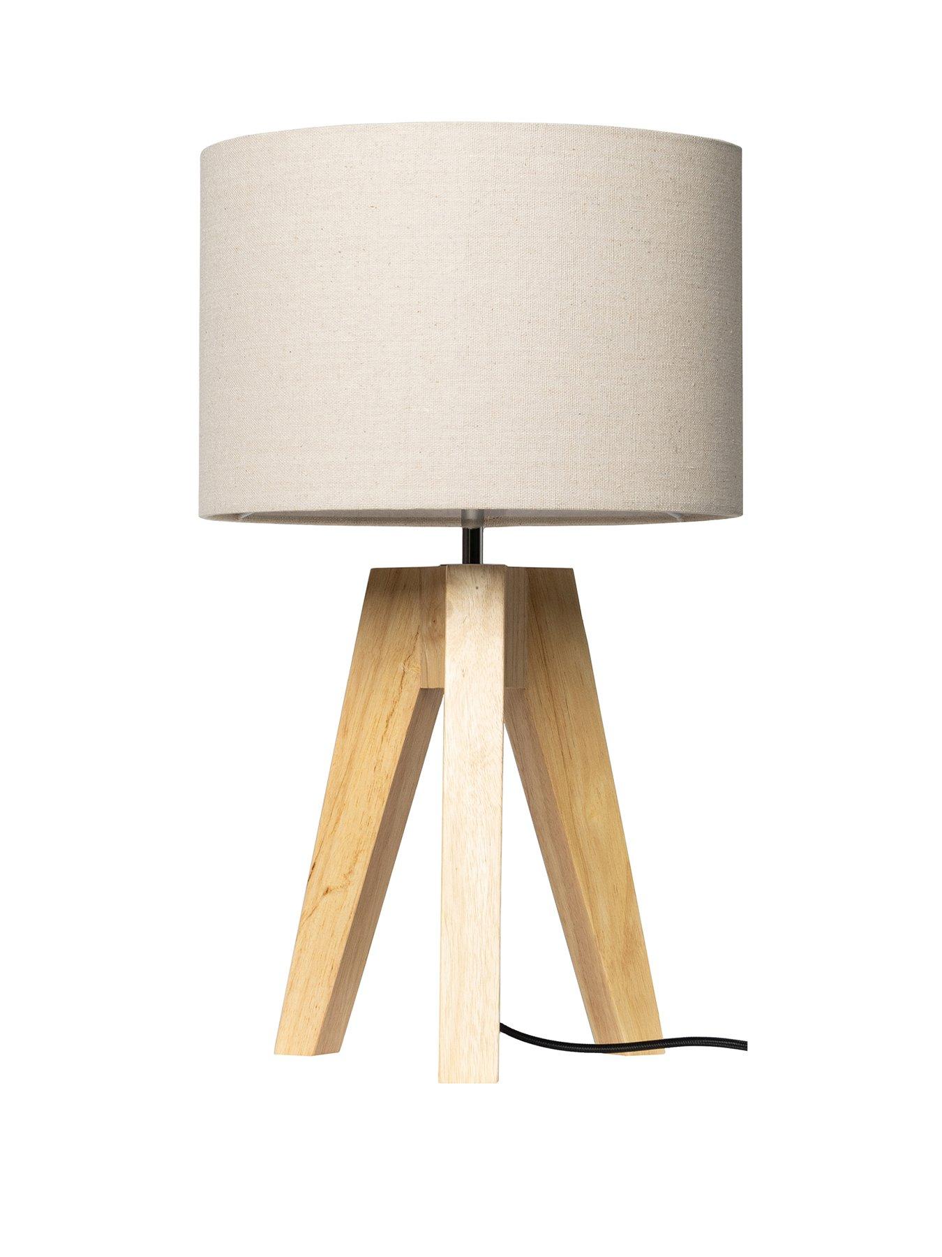 Natural bedside hot sale lamps