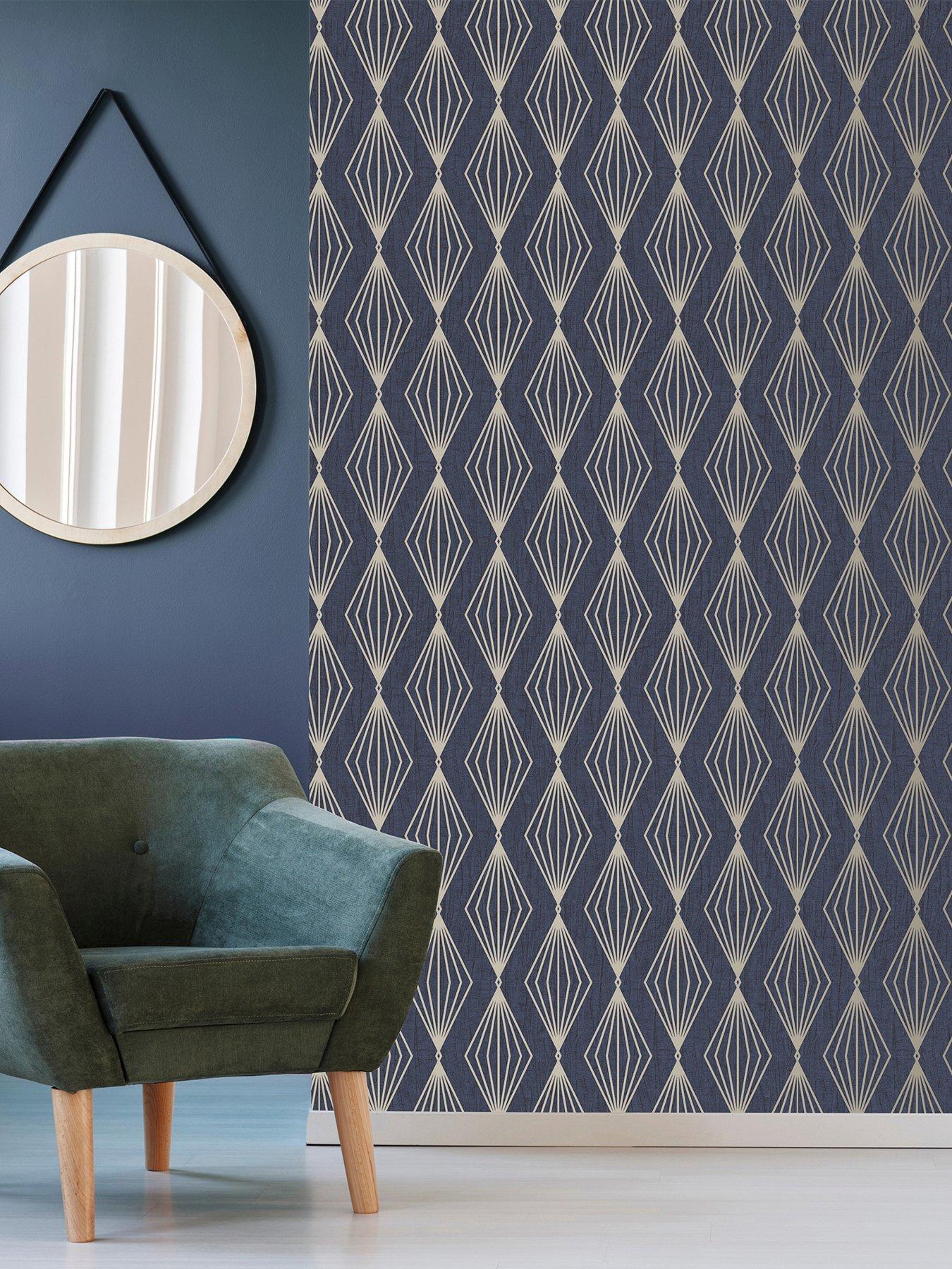 Image 1 of 2 of Boutique Marquise Geo Sapphire&nbsp;Wallpaper