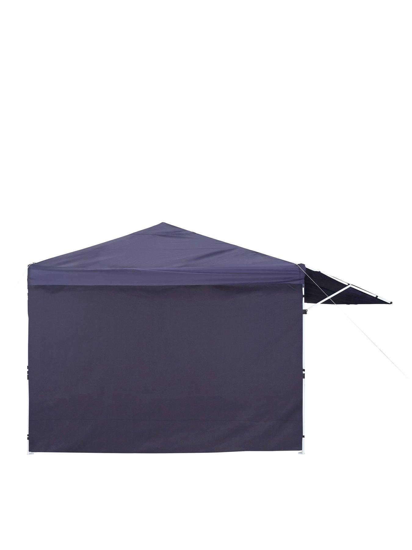 Image 2 of 5 of 3m x 3m Pop-Up Gazebo with Side Extension, Steel Frame - With Carry Bag