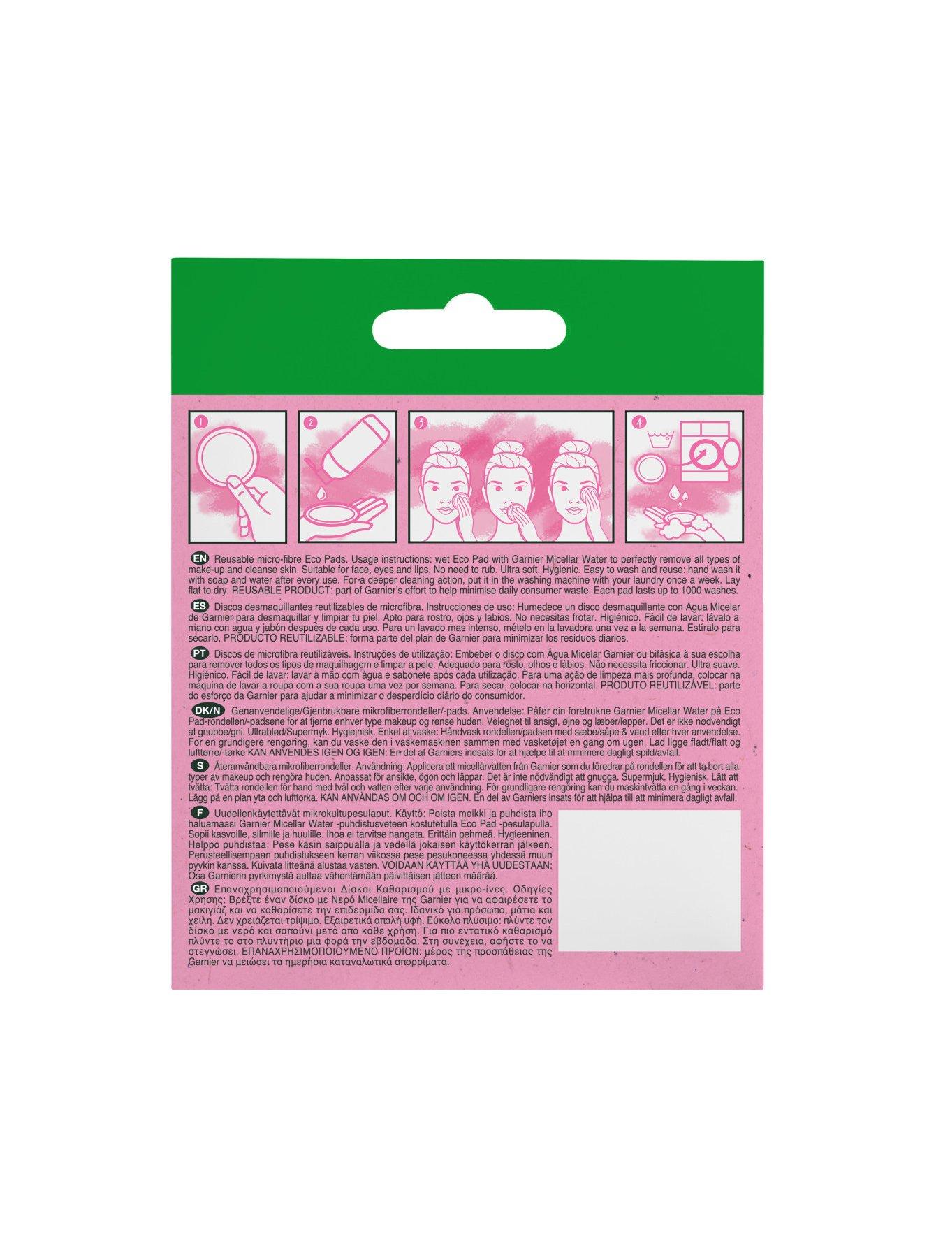 Image 3 of 5 of Garnier Micellar Reusable Make-up Remover&nbsp;Pads
