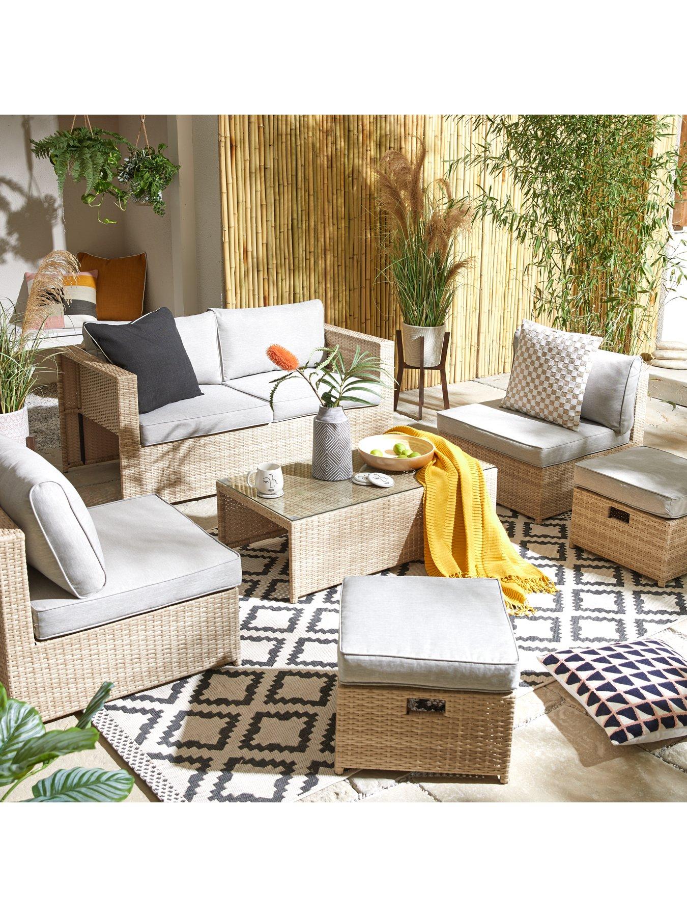 Image of Very Home Rhodes Multi Position Garden Furniture Storage Set