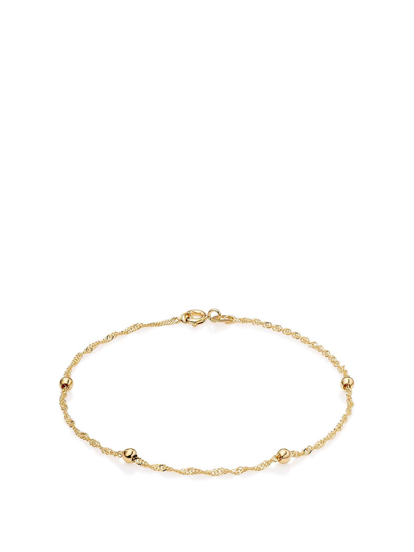 Beaverbrooks 9ct Gold Bead Bracelet