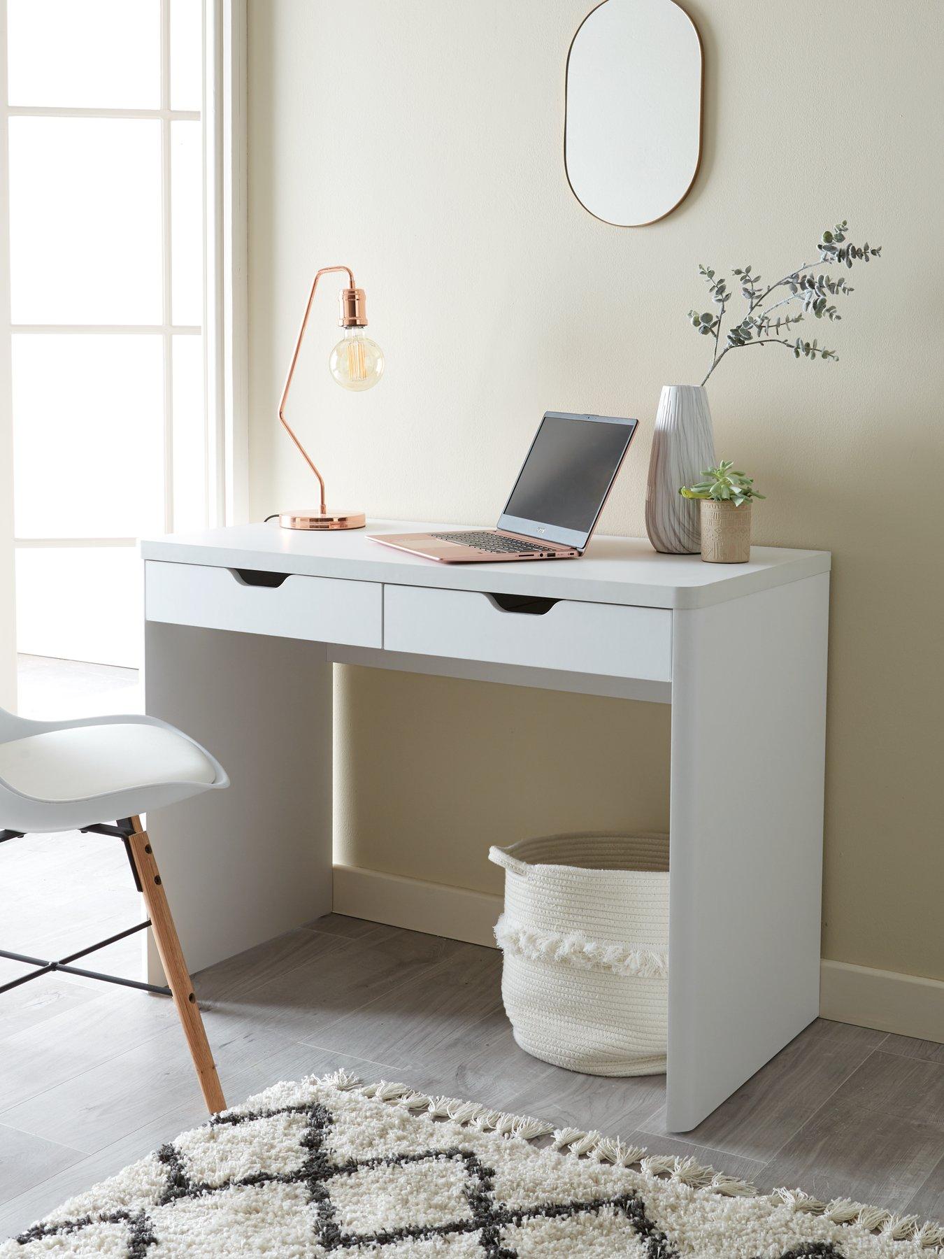 Very white store desk