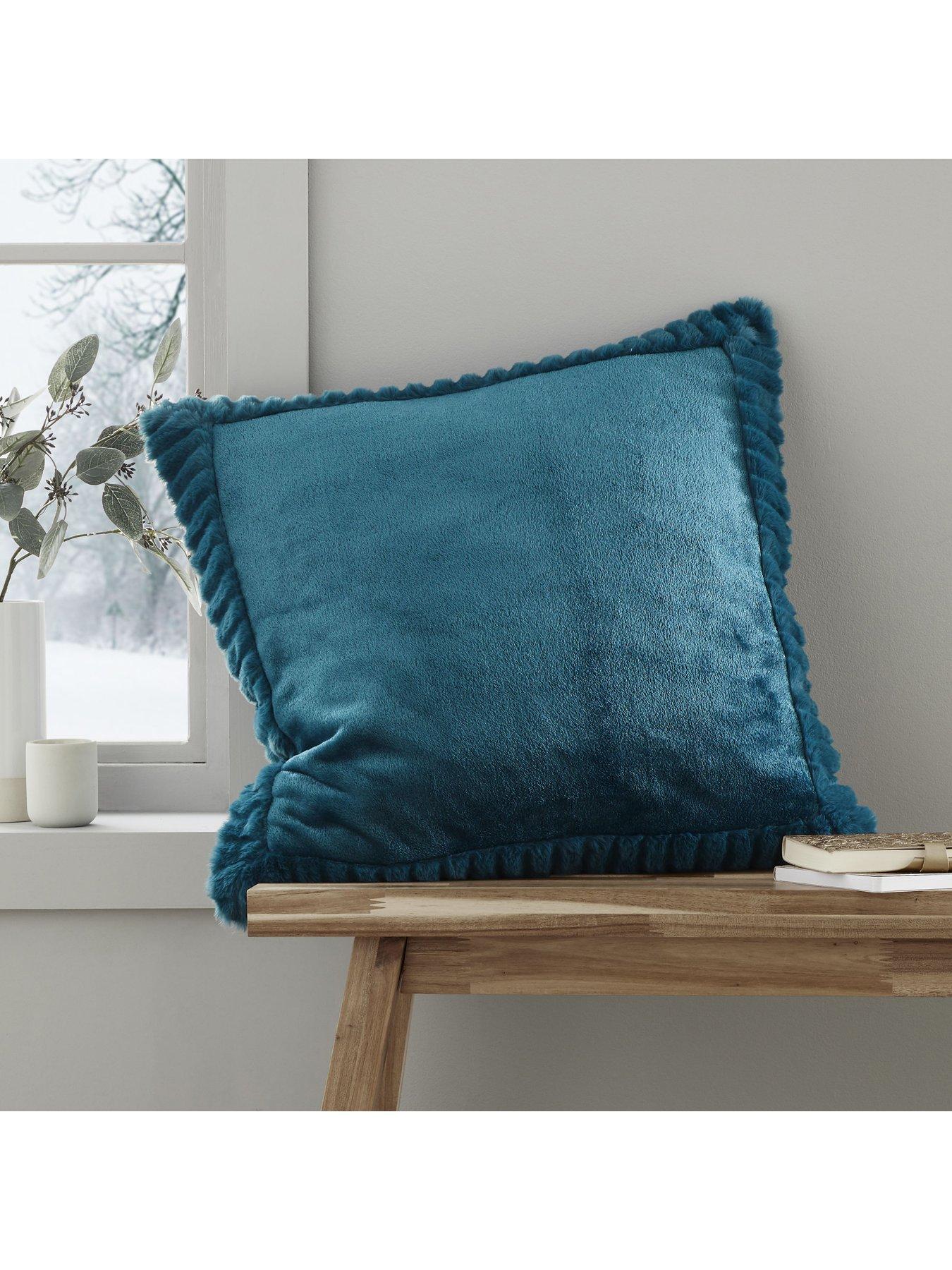 undefined Velvet  &  Faux Fur Cushion