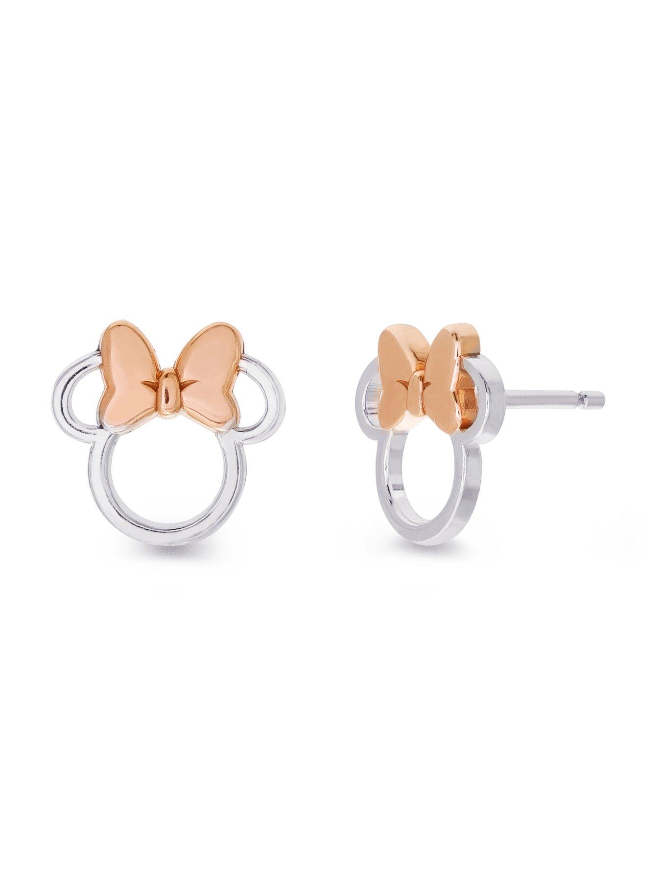 disney-minnie-mouse-sterling-silver-and-rose-gold-bow-stud-earringsstillFront