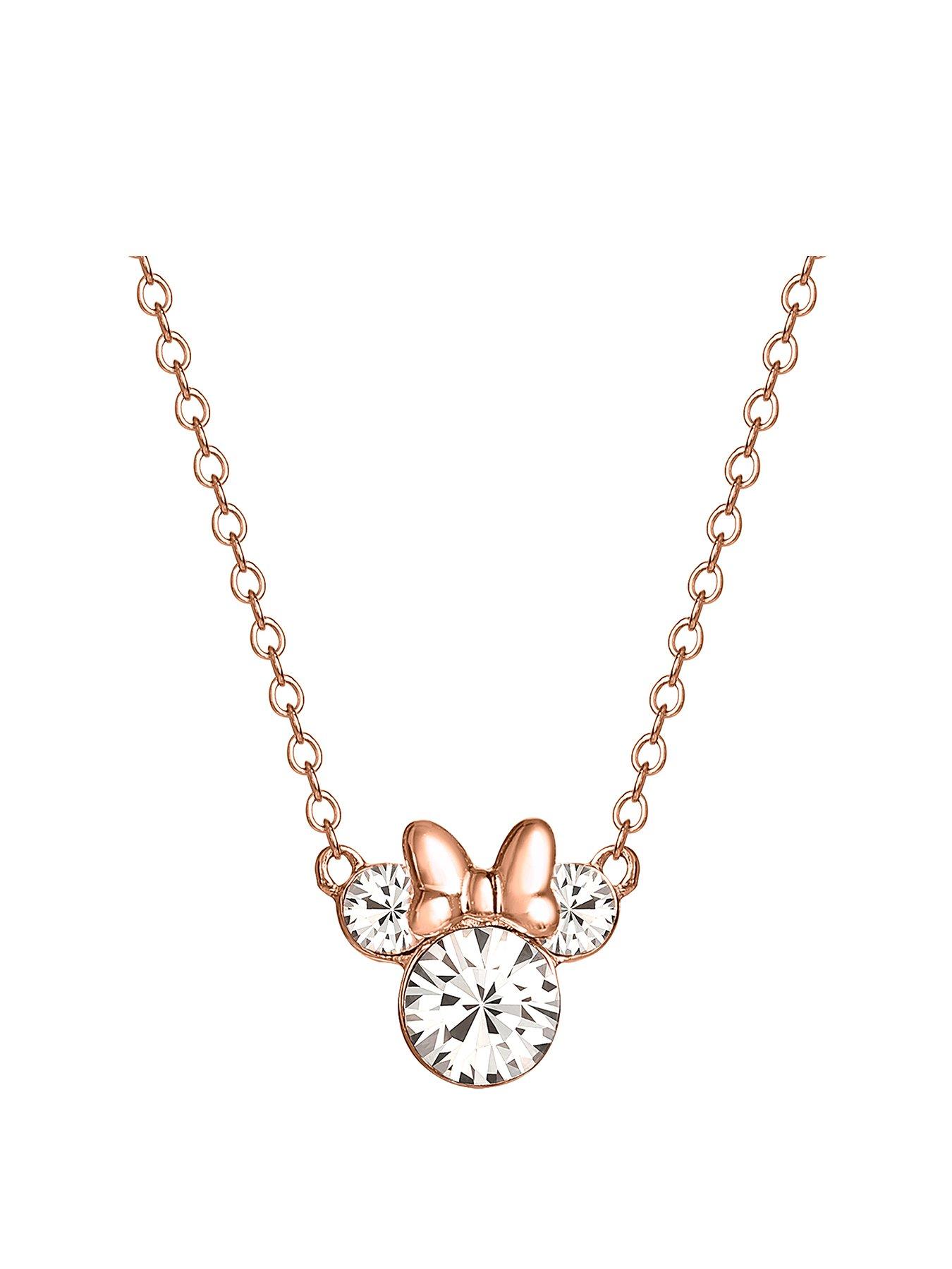 disney-minnie-mouse-rose-gold-plated-sterling-silver-crystal-pendant-necklacefront