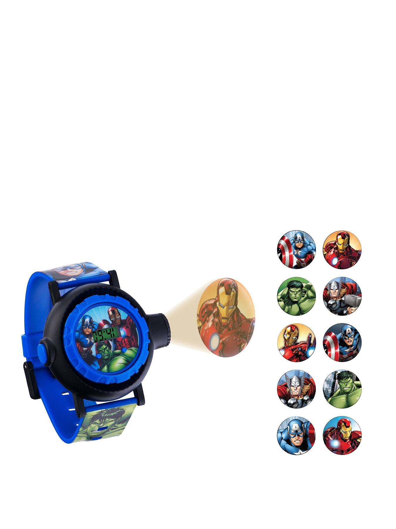Disney Avengers Projector Dial Printed Strap Kids Watch