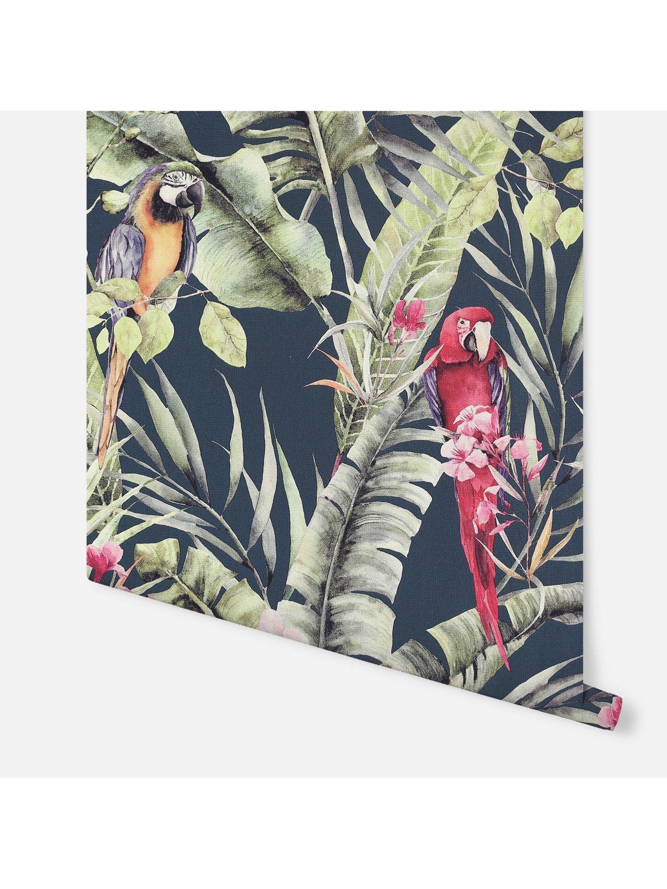 Image 3 of 3 of ARTHOUSE Pretty Polly Navy Wallpaper