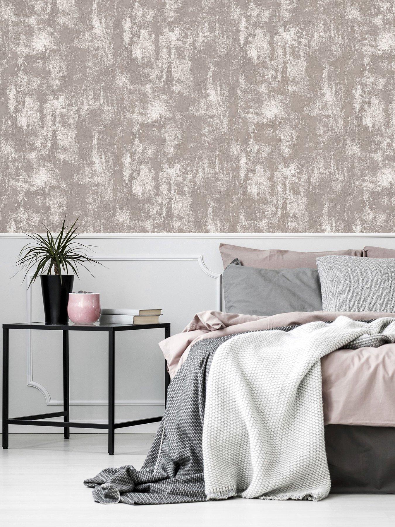 arthouse-stone-texture-pink-rose-gold-wallpaper