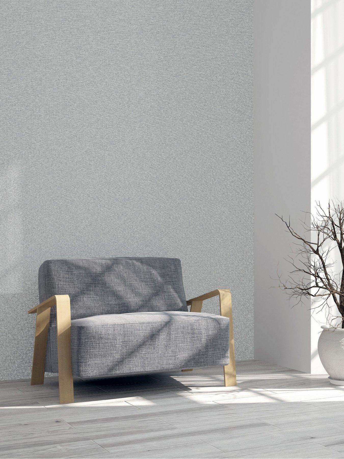 Arthouse Birds and Bamboo Grey Textured Vinyl Wallpaper