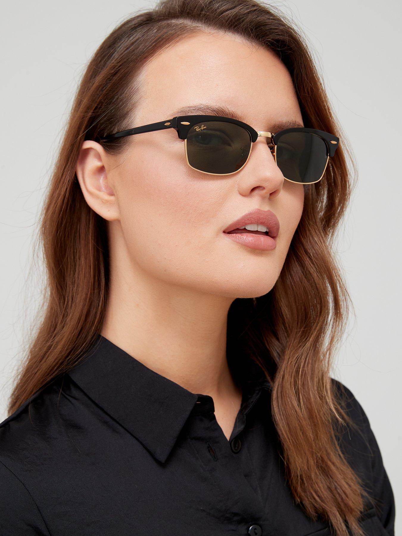 All black clubmaster sunglasses online