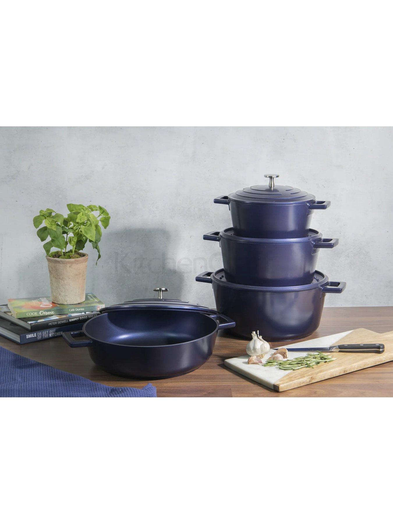 masterclass-lightweight-cast-aluminium-shallow-4-litre-casserole-dish-metallic-bluestillFront