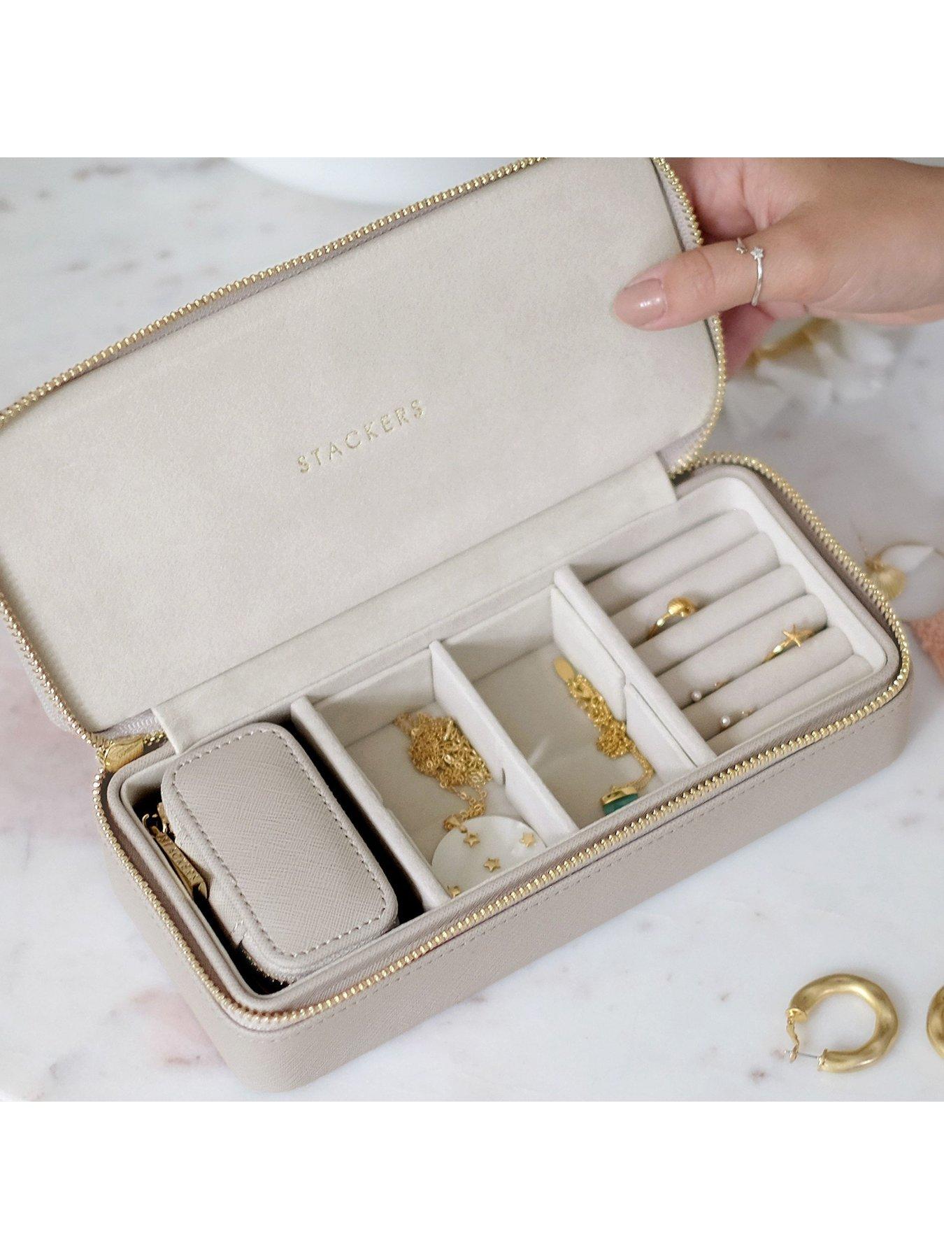 Image 2 of 3 of Stackers Stackers Large &amp; Petite Travel Box - Taupe