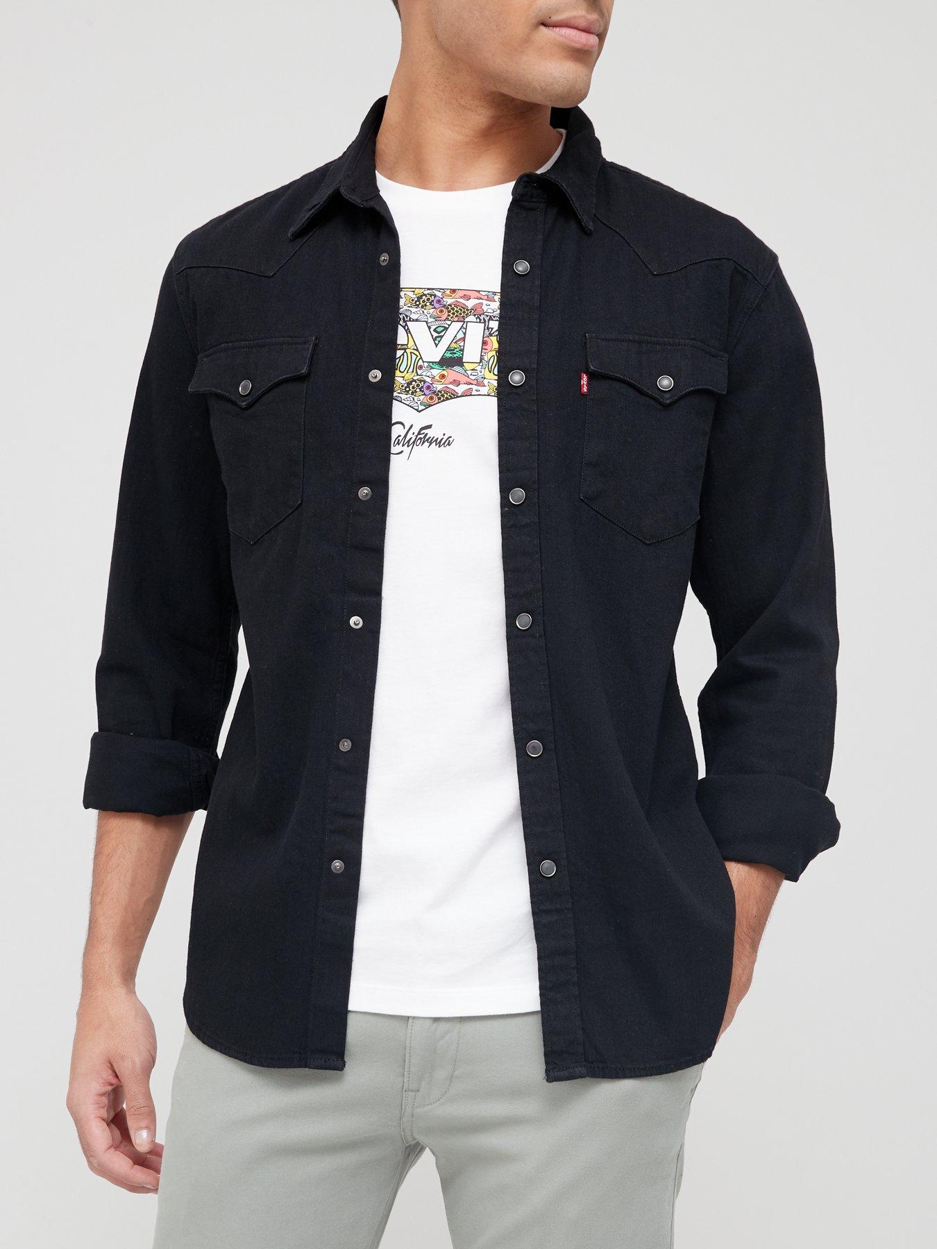 levis-barstow-western-denim-shirt-blackfront