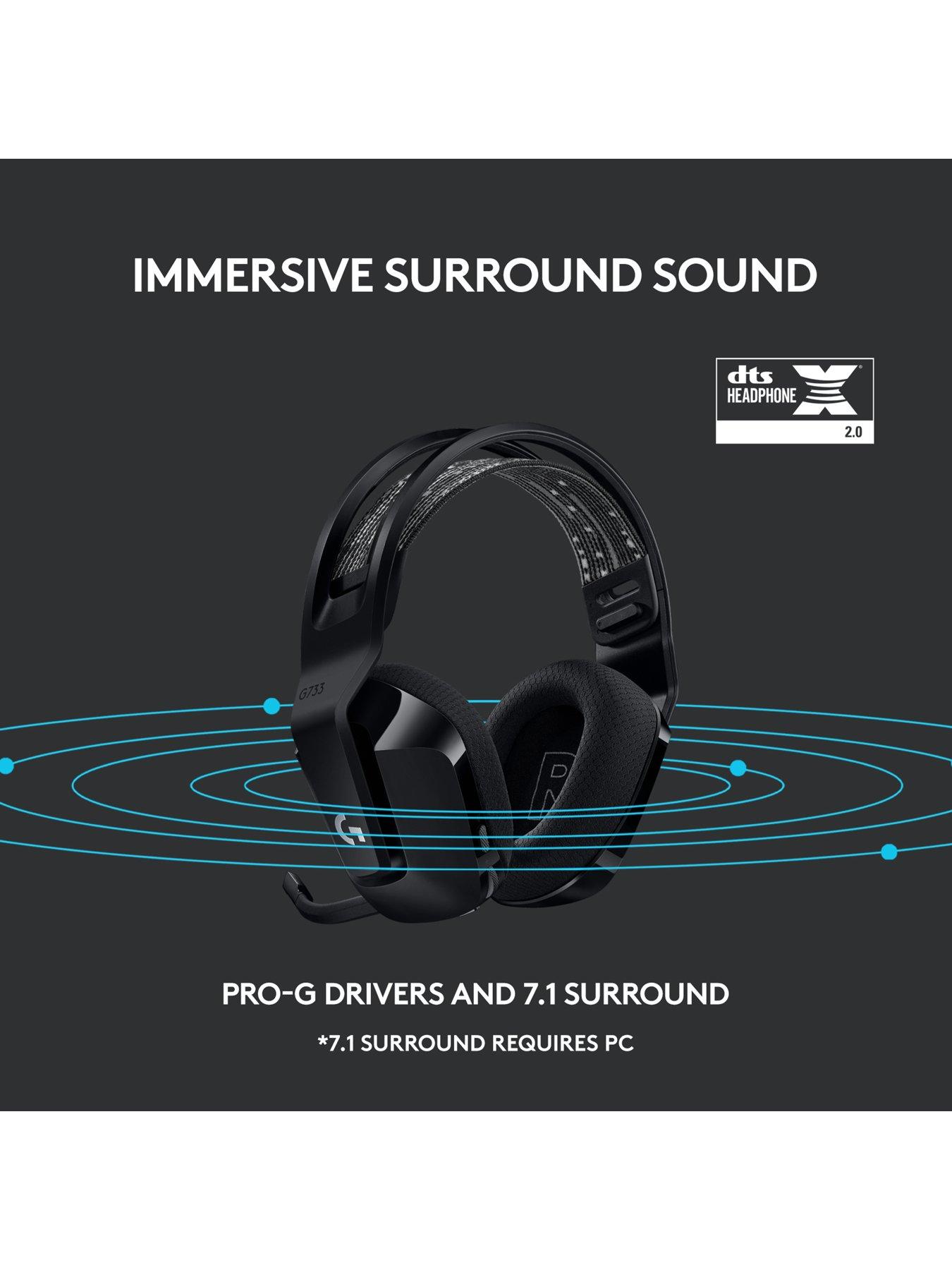 Image 7 of 8 of LogitechG G733 Lightspeed&nbsp;Wireless&nbsp;Gaming Headset - Black