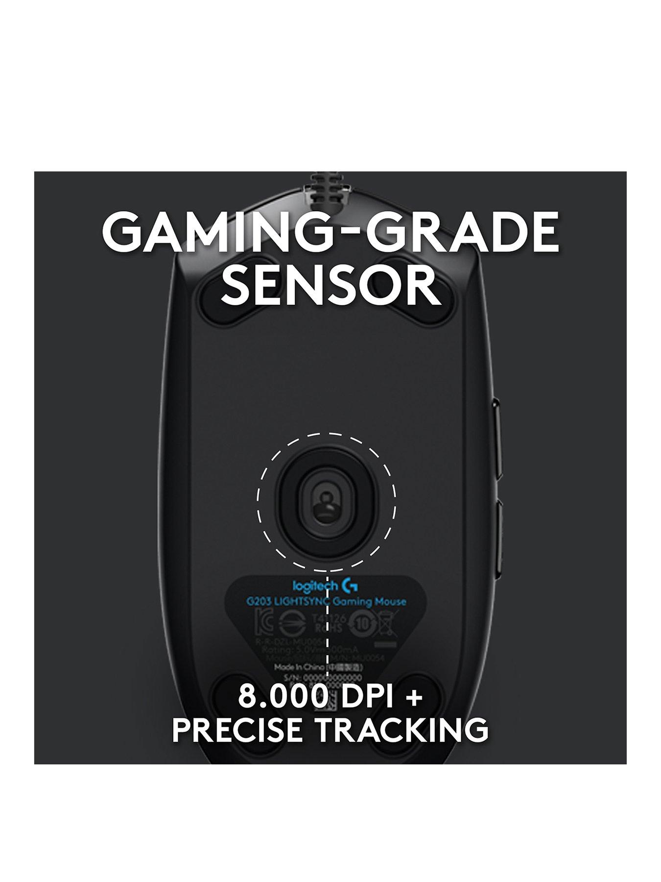 Image 3 of 8 of LogitechG G203 Lightsync RGB 6-Button Gaming Mouse - Black
