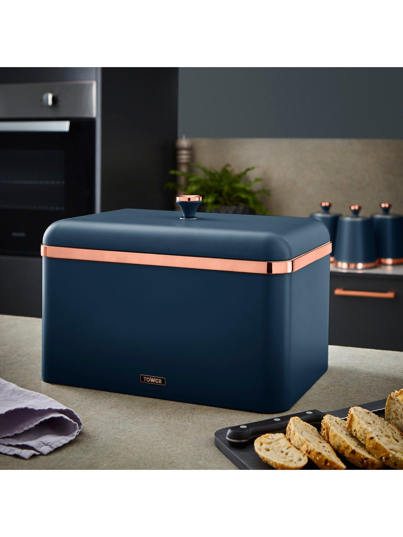 Image 6 of 6 of Tower Cavaletto Bread Bin -&nbsp;Blue