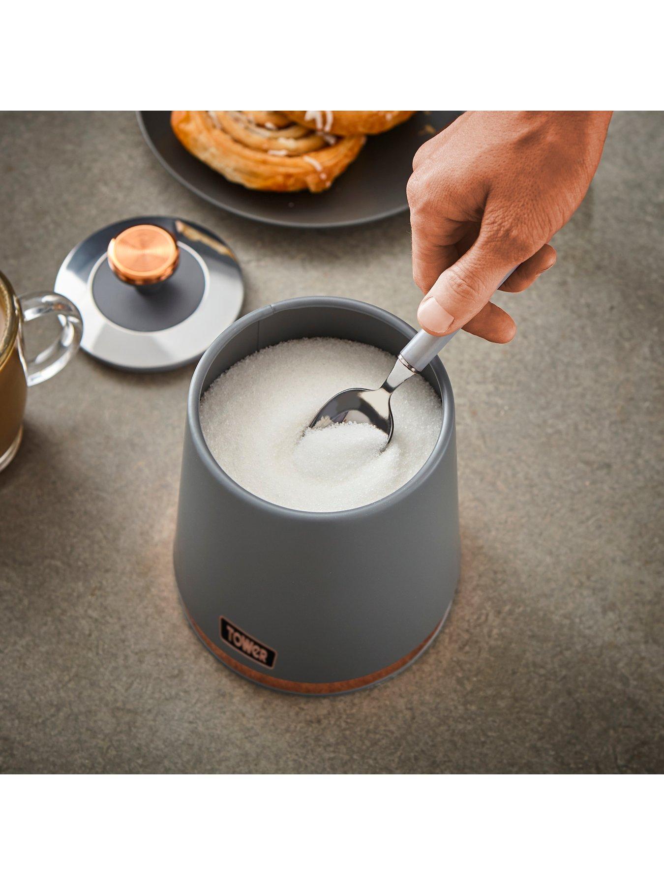 Image 2 of 5 of Tower Cavaletto Storage Canisters in Grey &ndash; Set of 3