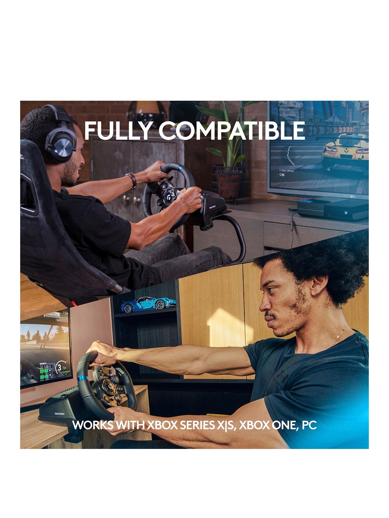 Image 3 of 8 of LogitechG G923 Racing Wheel and Pedals TRUEFORCE up to 1000 Hz Force Feedback for Xbox Series X|S /Xbox One/PC - Black