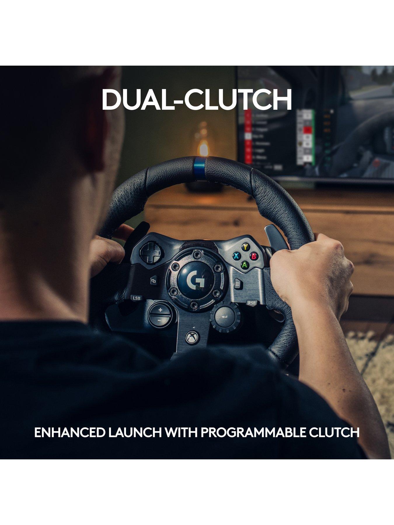 Image 4 of 8 of LogitechG G923 Racing Wheel and Pedals TRUEFORCE up to 1000 Hz Force Feedback for Xbox Series X|S /Xbox One/PC - Black