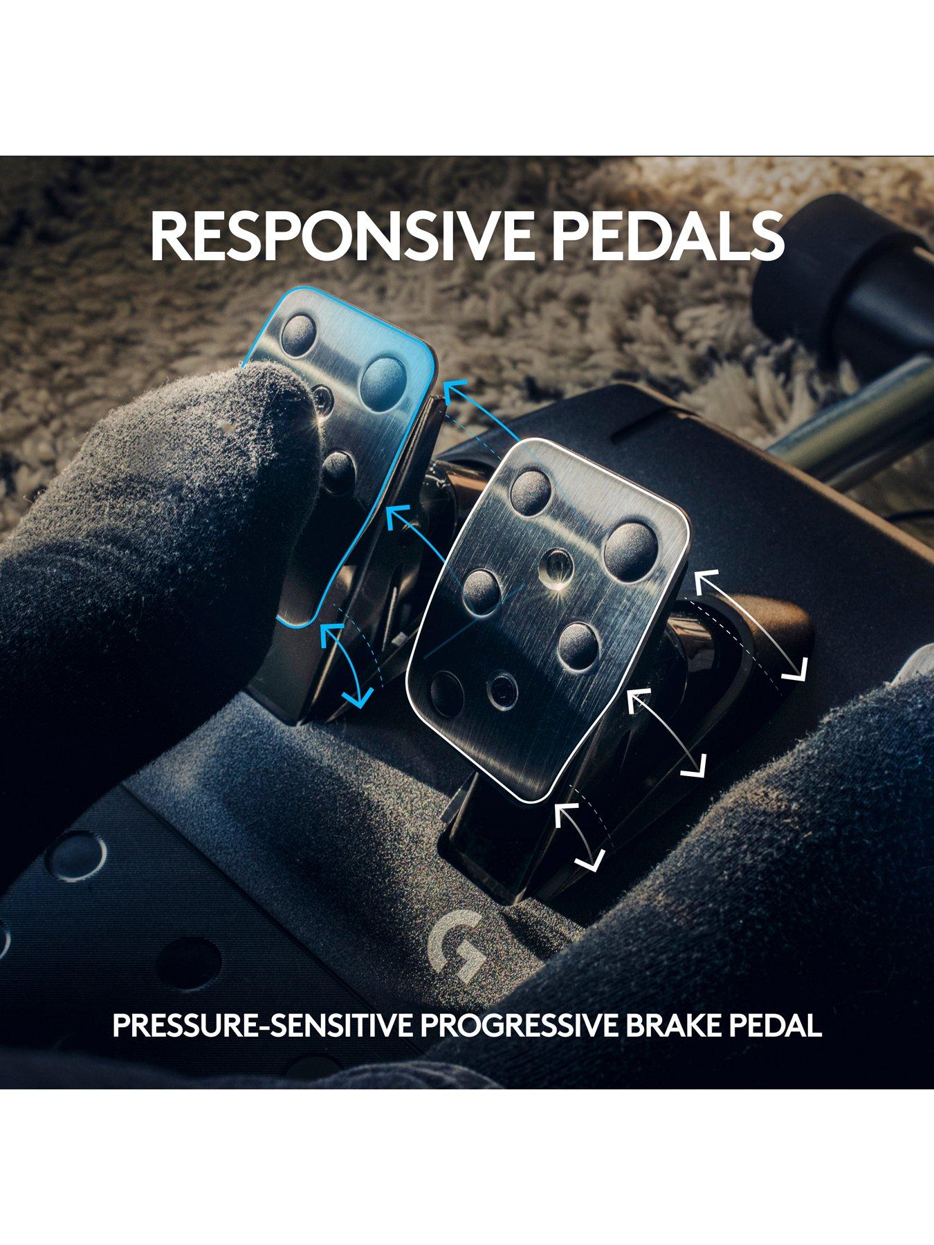 Image 6 of 8 of LogitechG G923 Racing Wheel and Pedals TRUEFORCE up to 1000 Hz Force Feedback for Xbox Series X|S /Xbox One/PC - Black