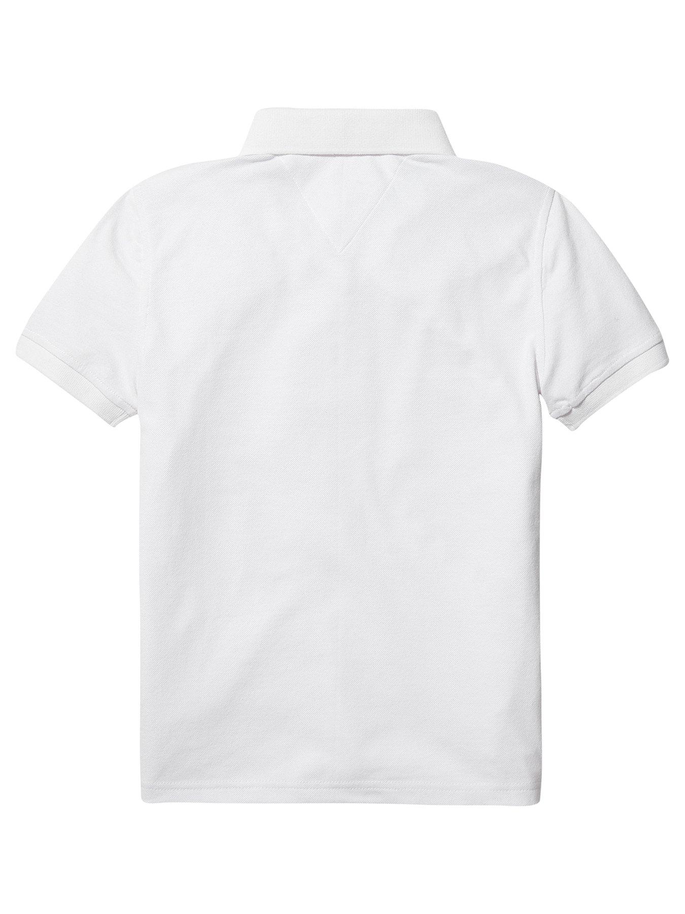 Image 2 of 2 of Tommy Hilfiger Boys Essential Flag Polo Shirt - White