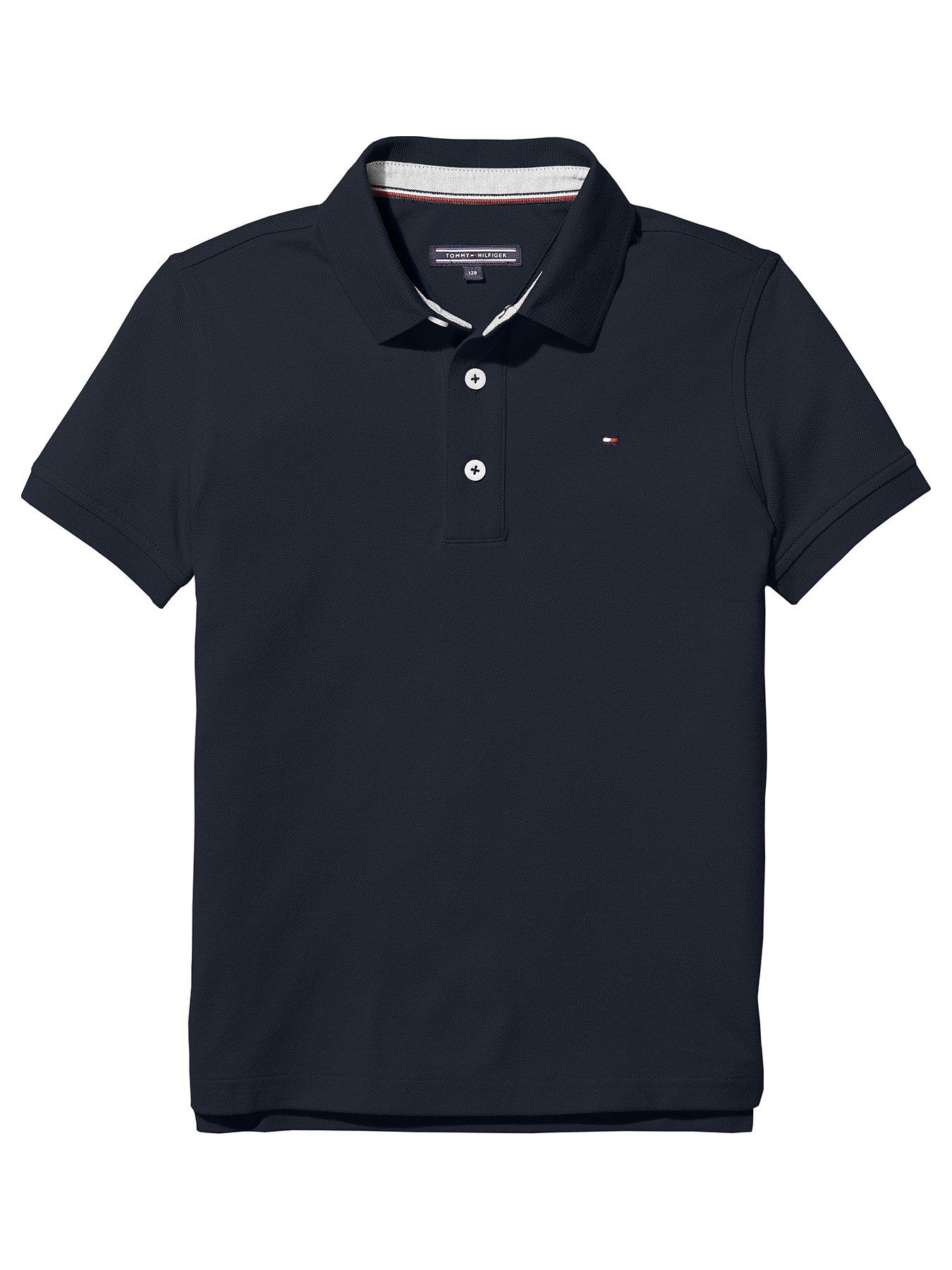 Image 1 of 2 of Tommy Hilfiger Boys Essential Flag Polo Shirt - Navy