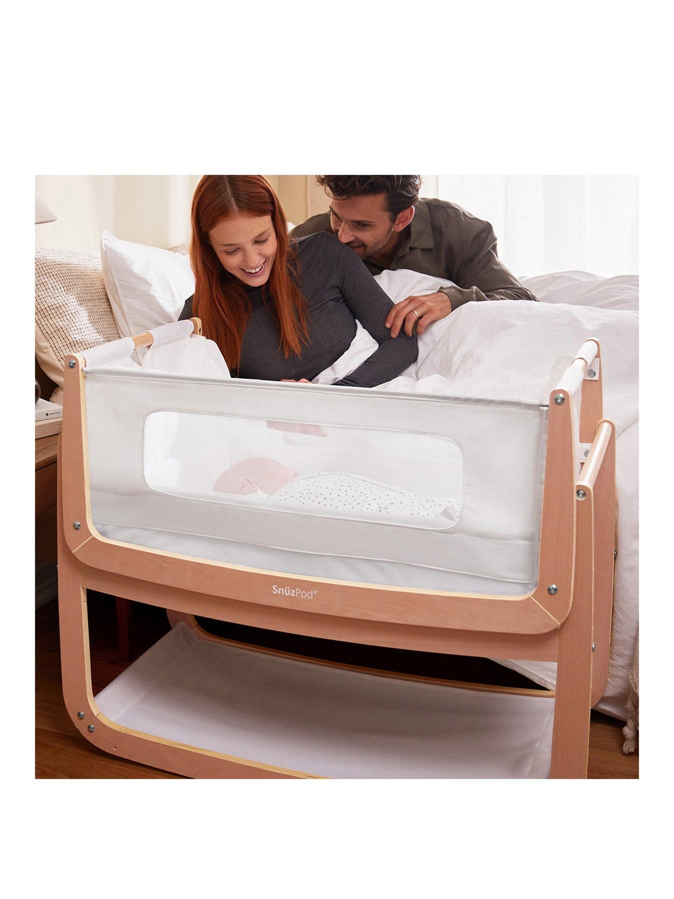 Snuz SnuzPod 4 Bedside Crib with Mattress Natural Very Ireland